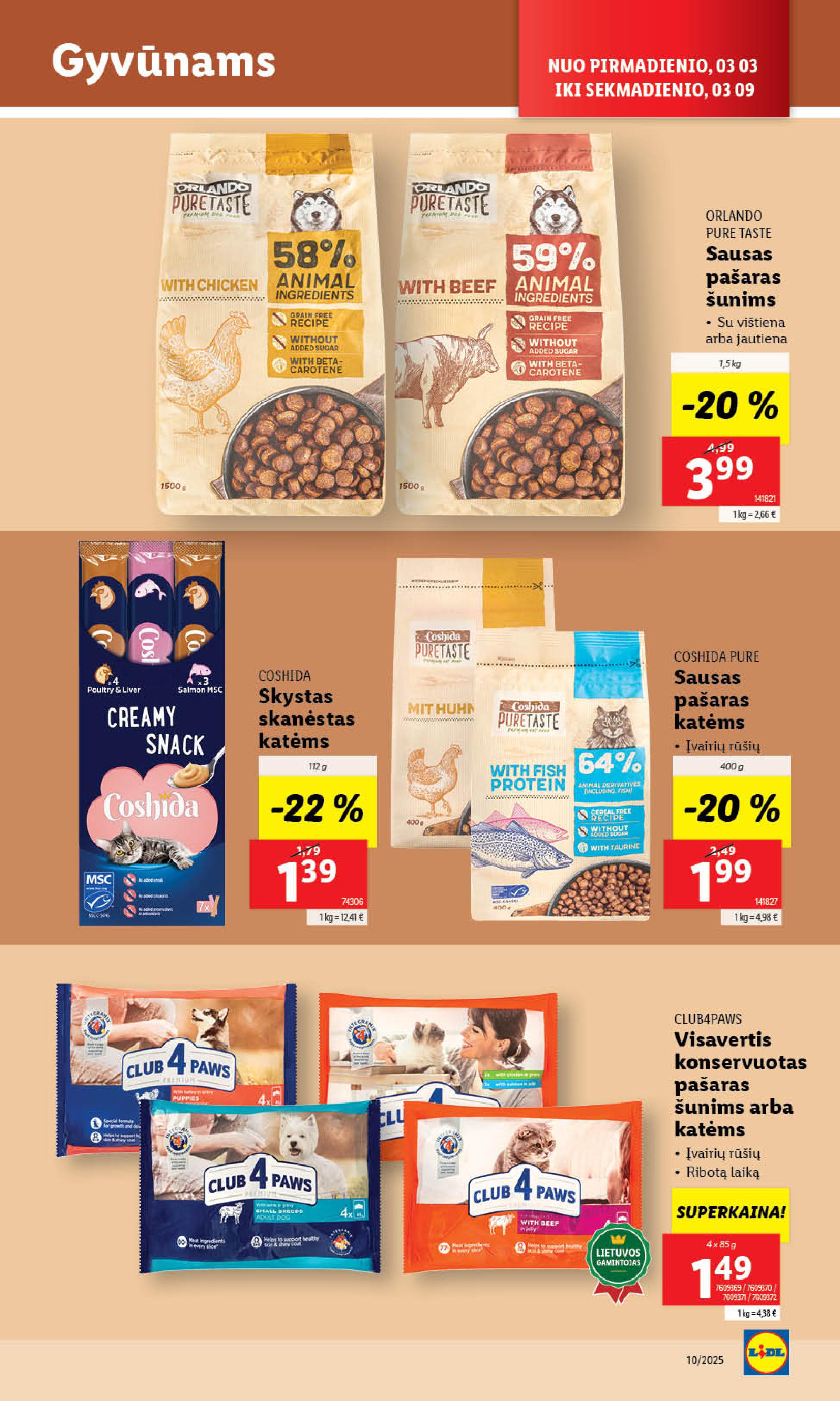 Naujausias LIDL kaininis katalogas 2025.03.03 - 2025.03.09