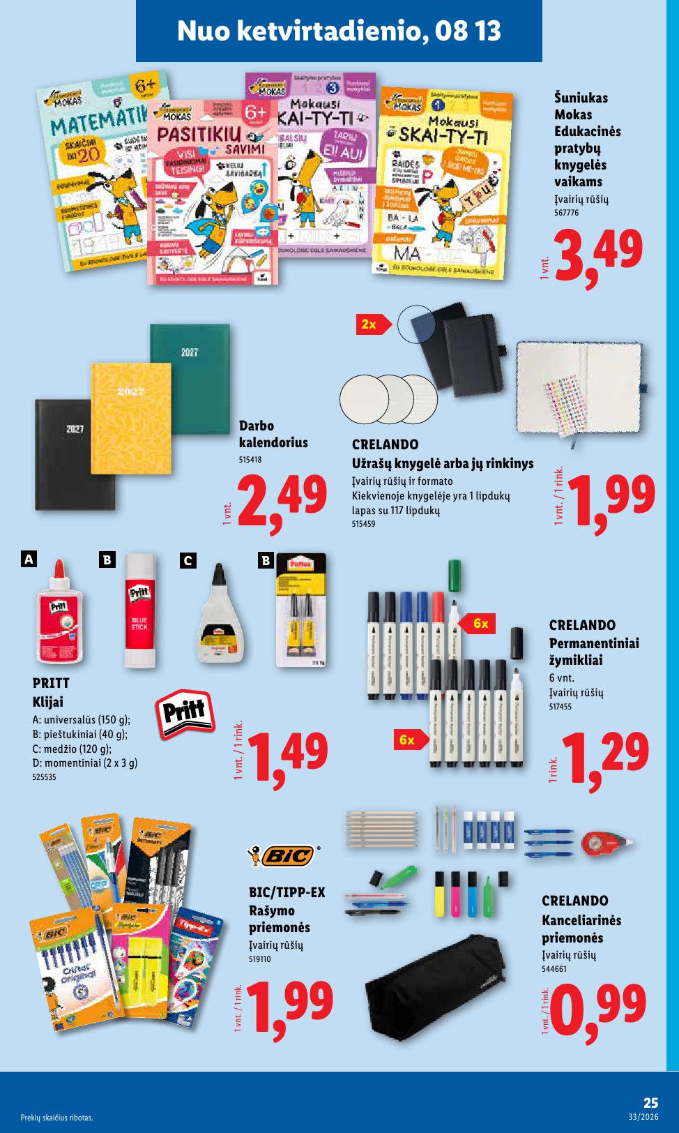 LIDL ne  maisto prekių leidinys 2026.08.10 - 2026.08.16