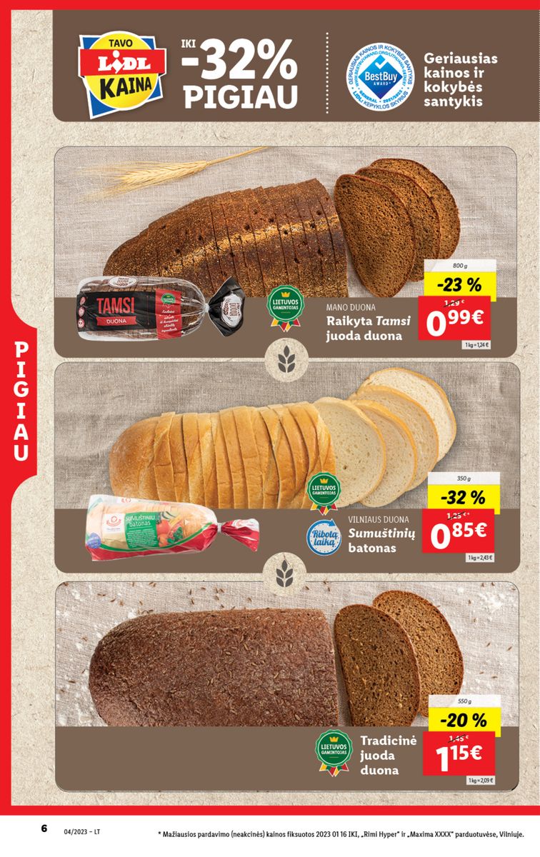 Naujausias LIDL kaininis katalogas 2023.01.23 - 2023.01.29