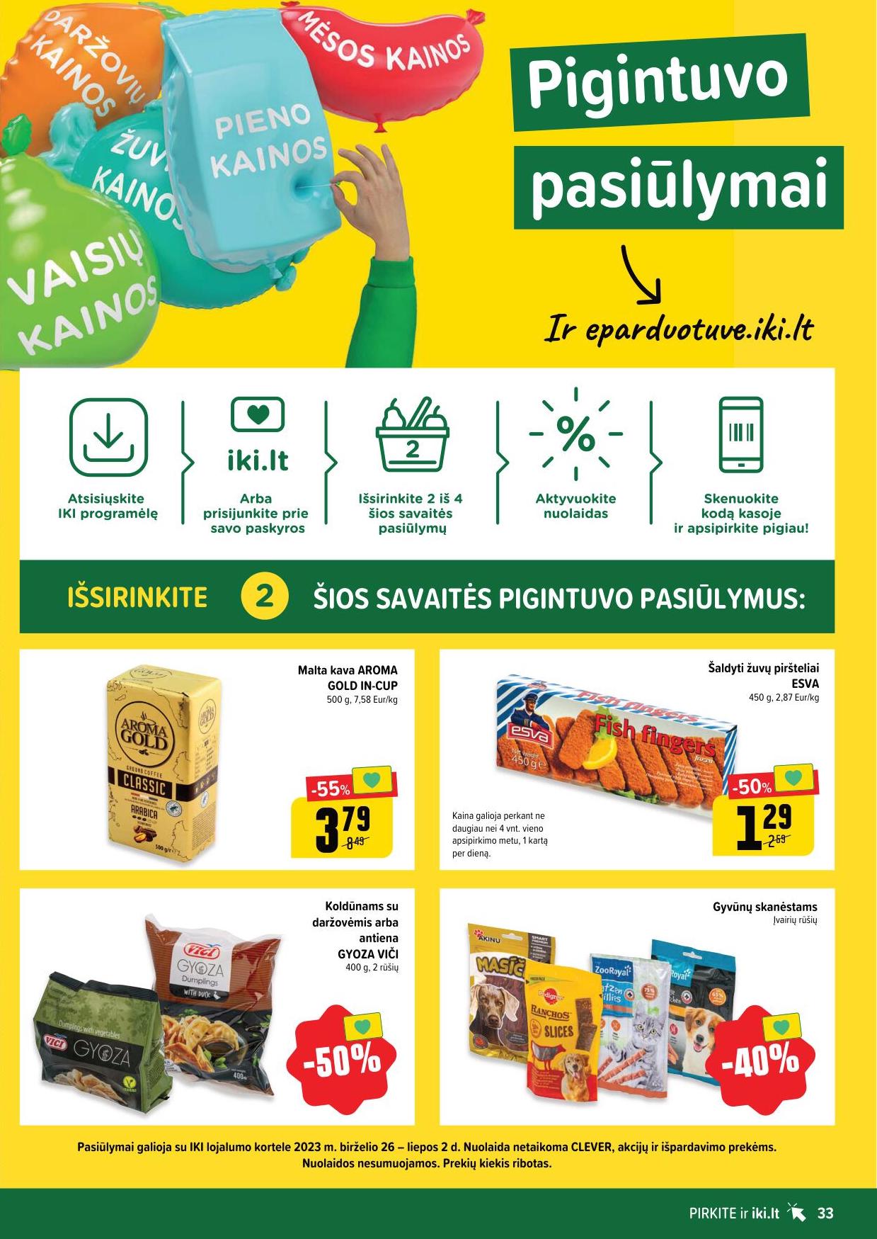 Naujausias IKI kaininis katalogas 2023.06.26 - 2023.07.02
