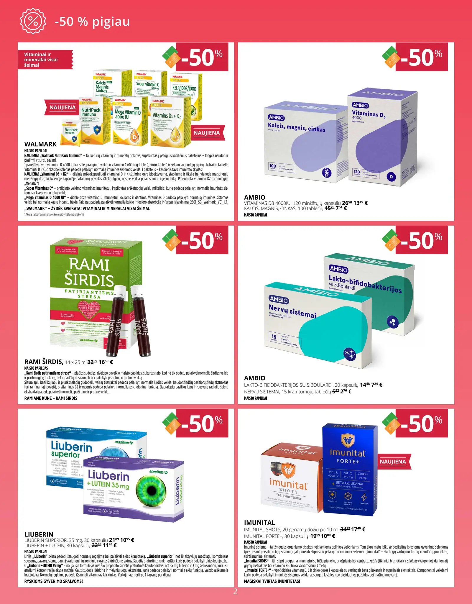 Naujas GINTARINĖS vaistinės leidinys nuo 2026.04.01 iki 2026.04.30
