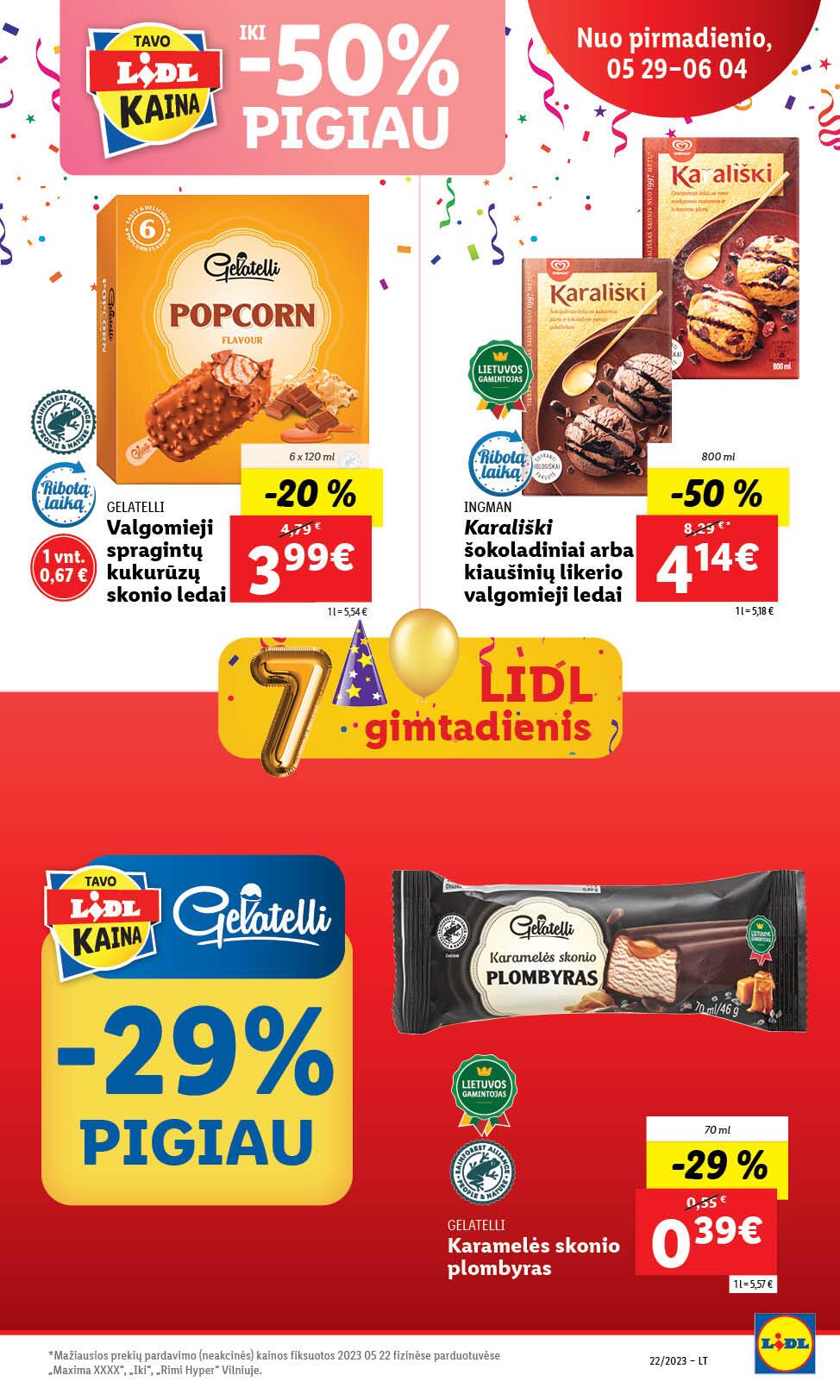 Naujausias LIDL kaininis katalogas 2023.05.29 - 2023.06.04
