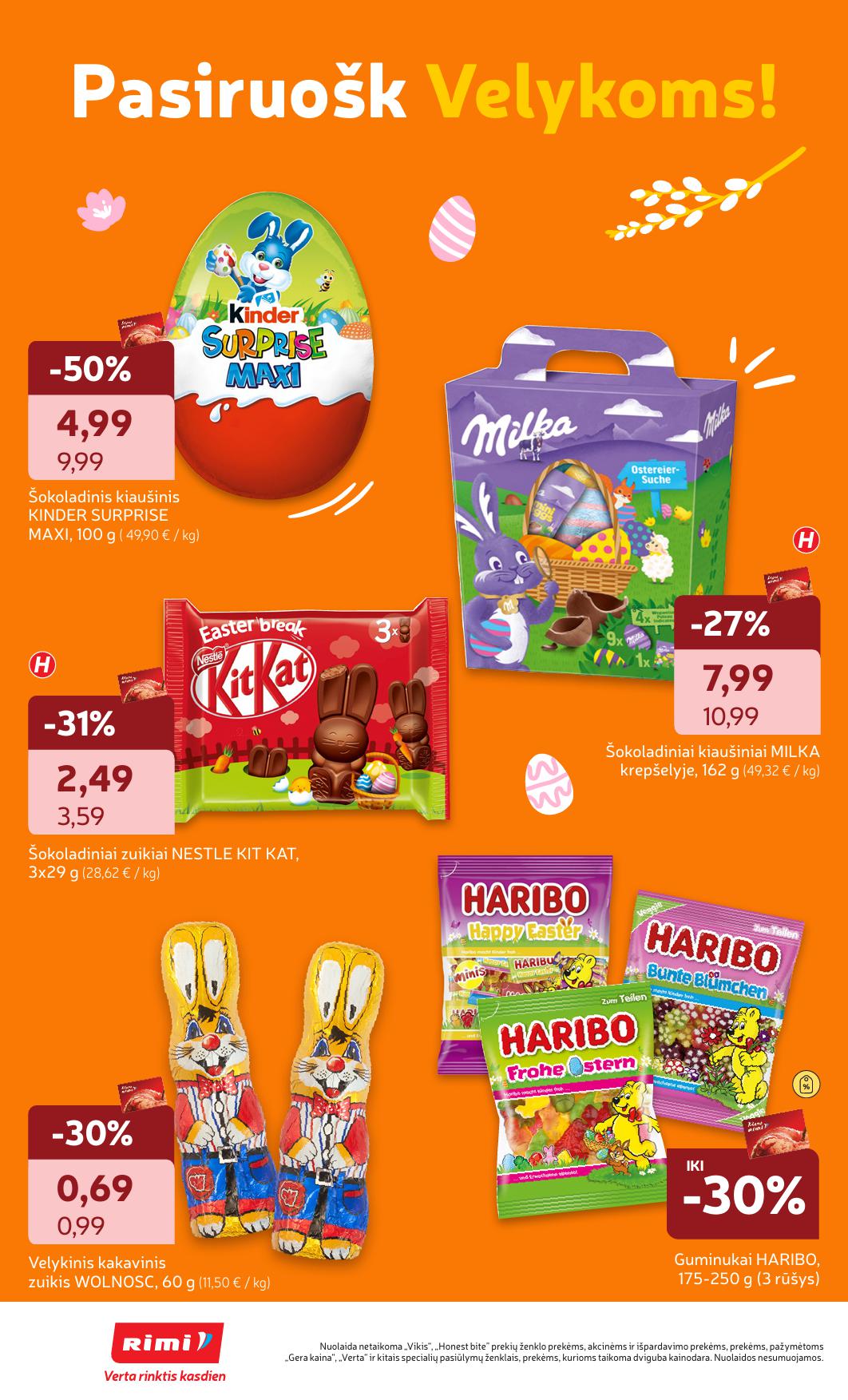 Naujausias RIMI kaininis katalogas 2026.03.24 - 2026.03.30