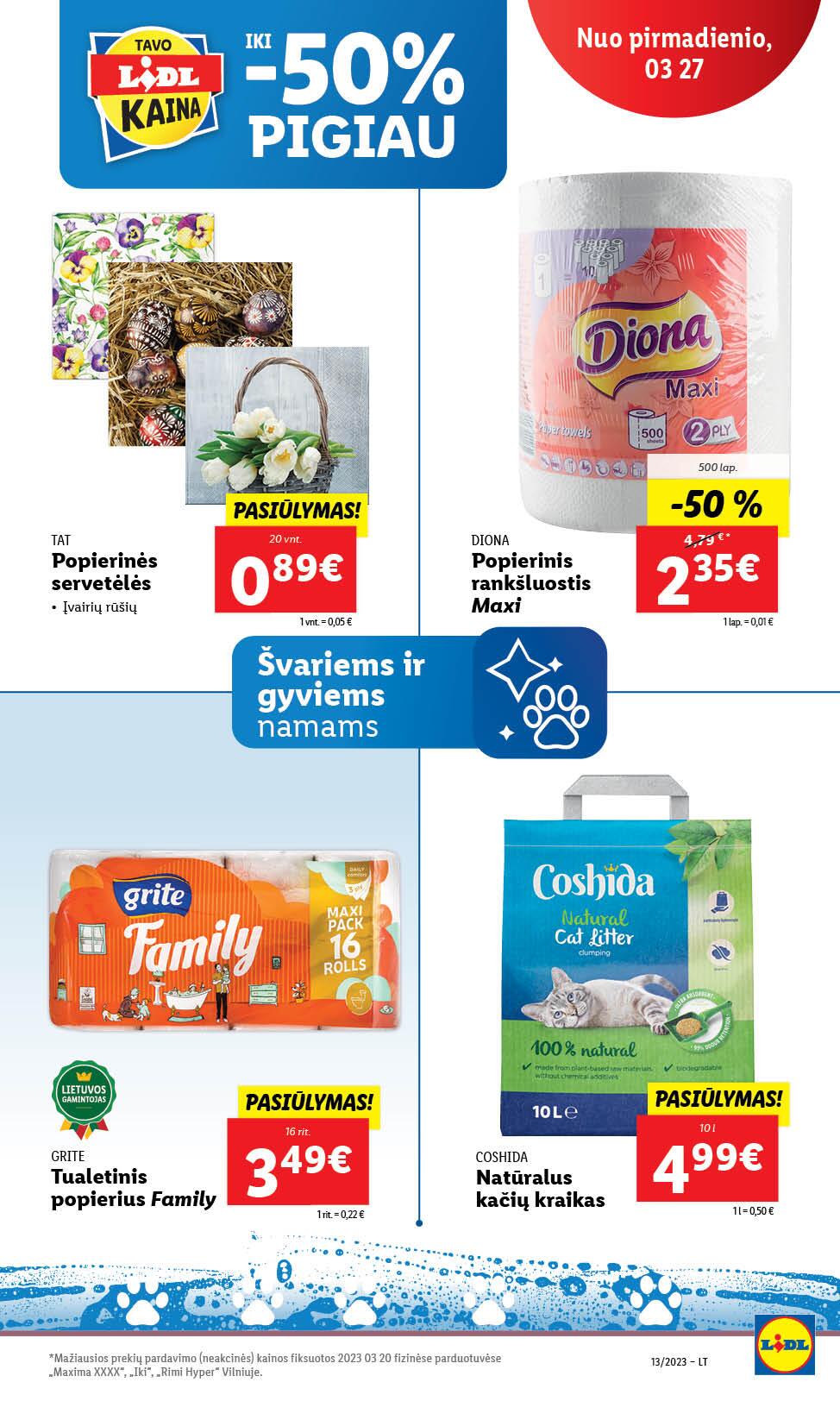 Naujausias LIDL kaininis katalogas 2023.03.16 - 2023.04.02