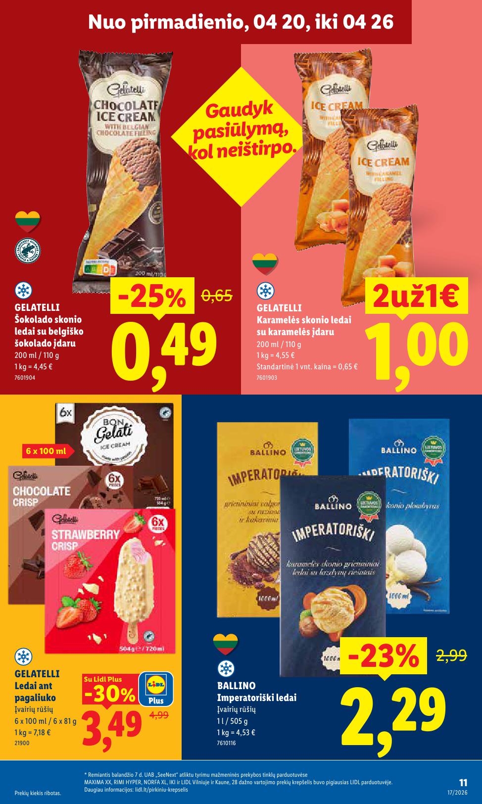 Naujausias LIDL kaininis katalogas 2026.04.20 - 2026.04.26