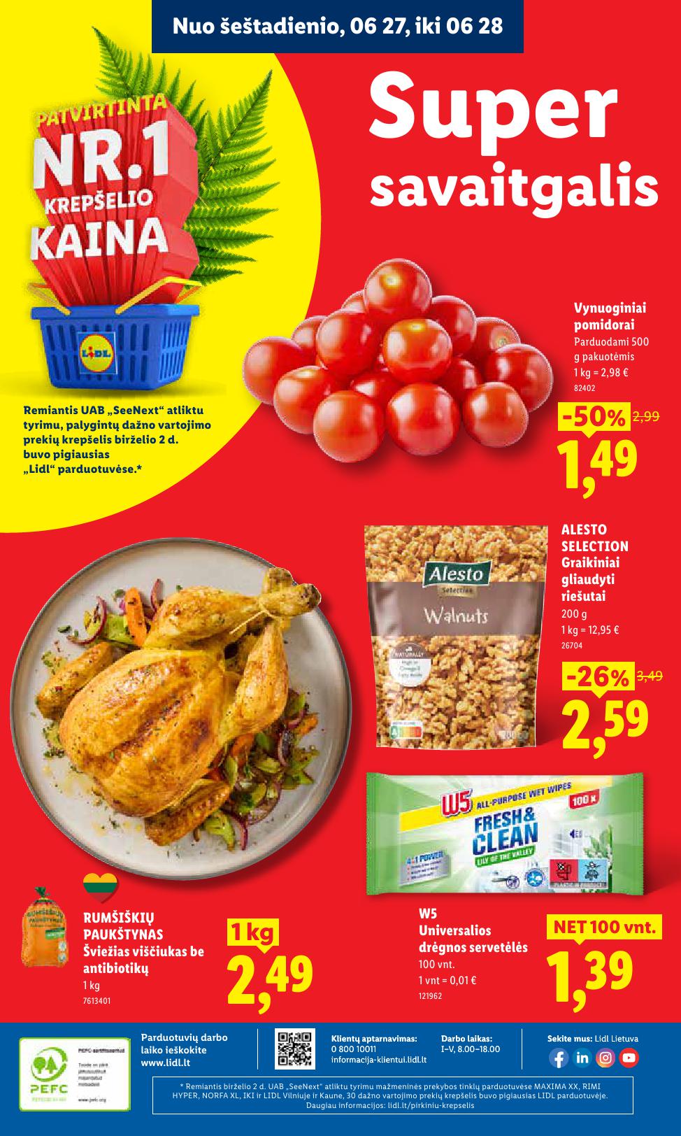 LIDL akcijų ir nuolaidų leidinys 2026.06.22 - 2026.06.28