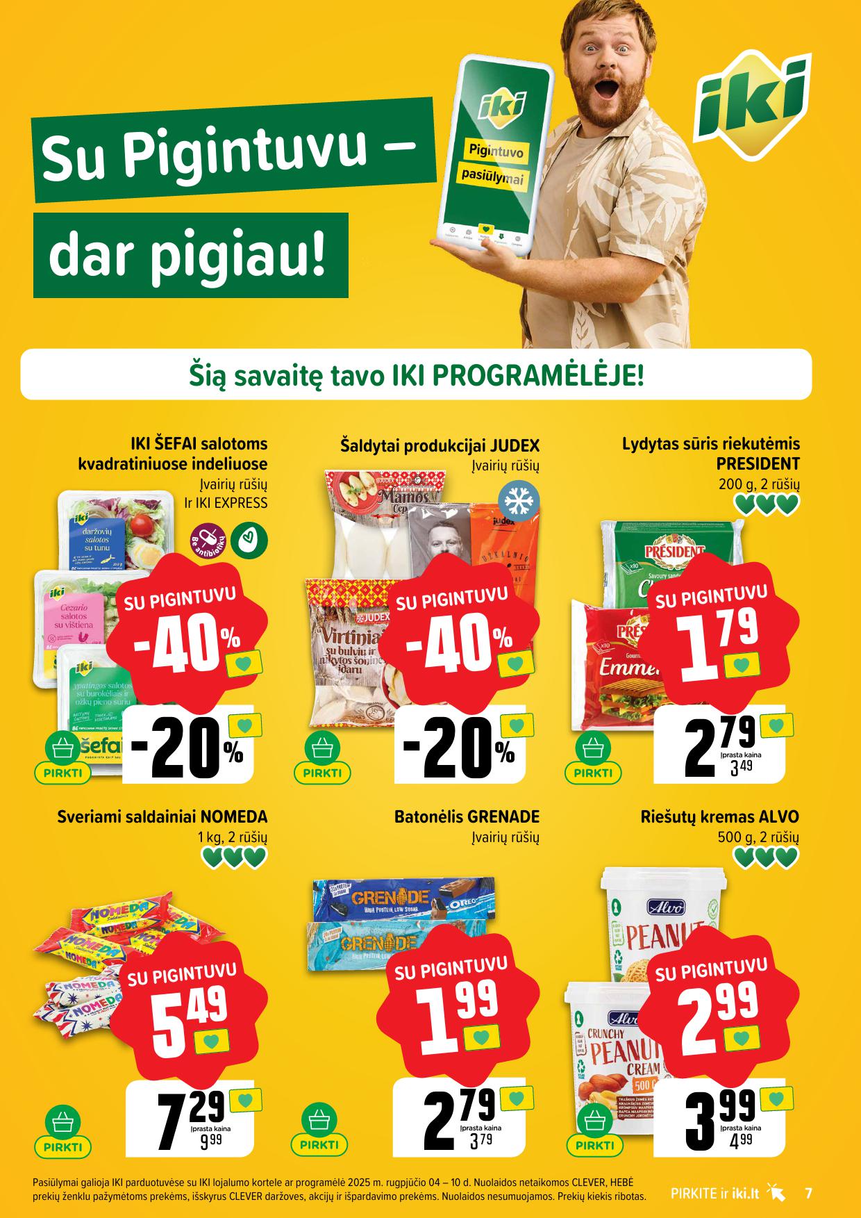 IKI SAVAITĖLĖ akcijų ir nuolaidų leidinys Nr.32 2025.08.04 - 2025.08.10