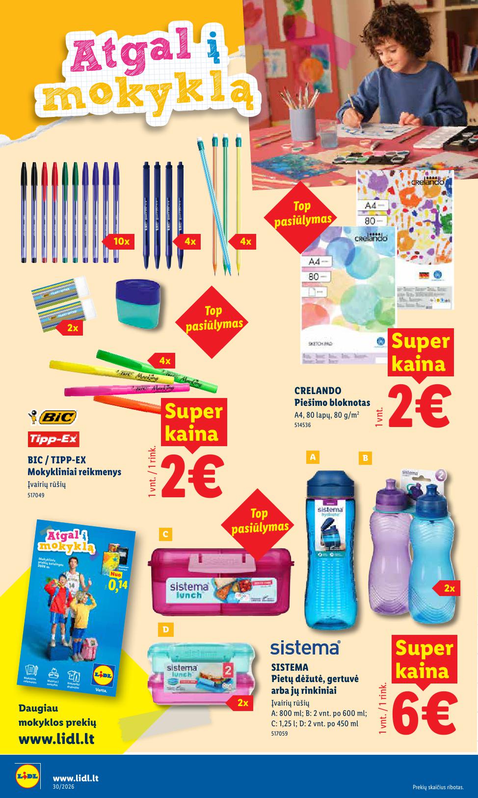 LIDL ne maisto prekių leidinys 2026.07.20 - 2026.07.26