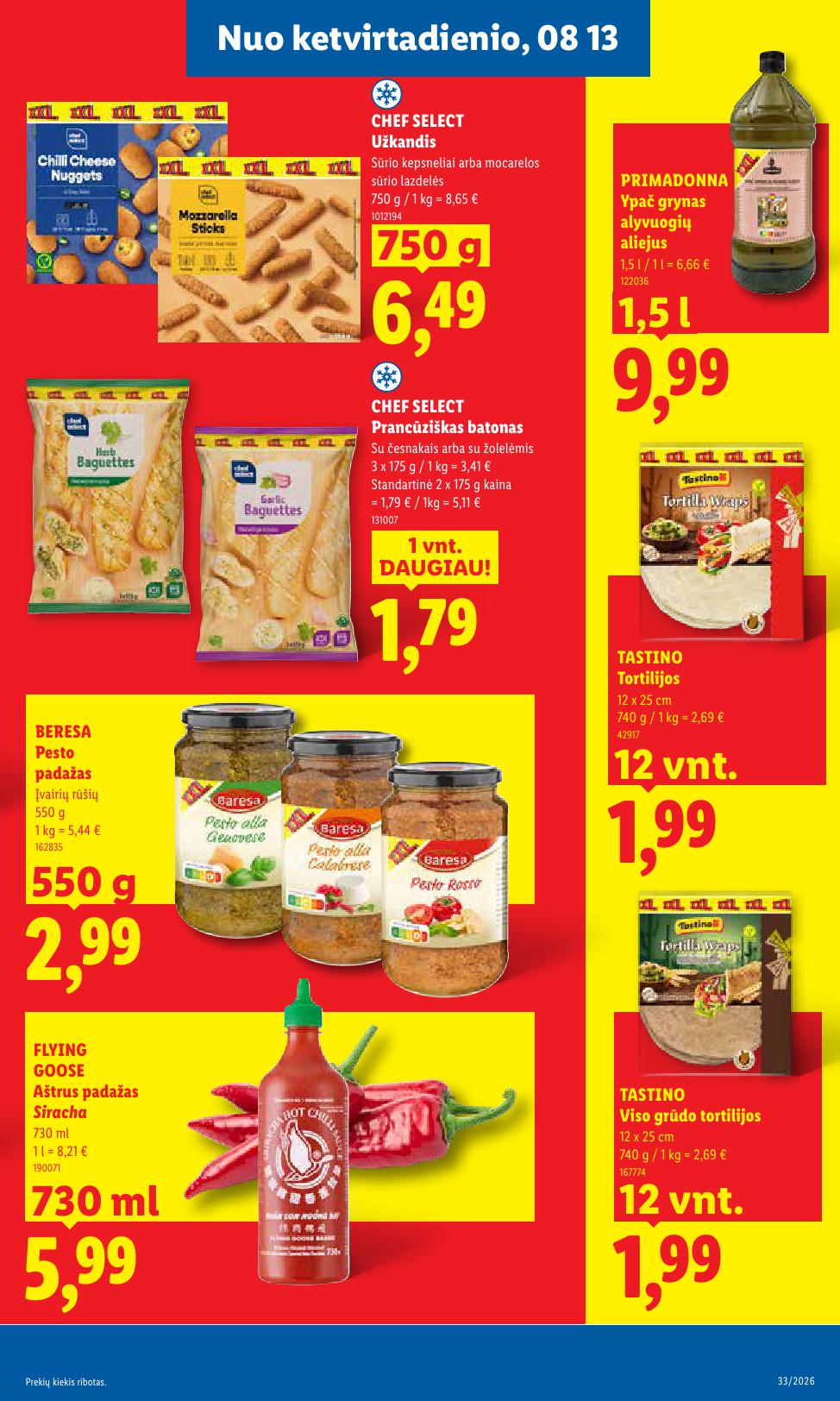 Naujausias LIDL kaininis katalogas 2026.08.10 - 2026.08.16