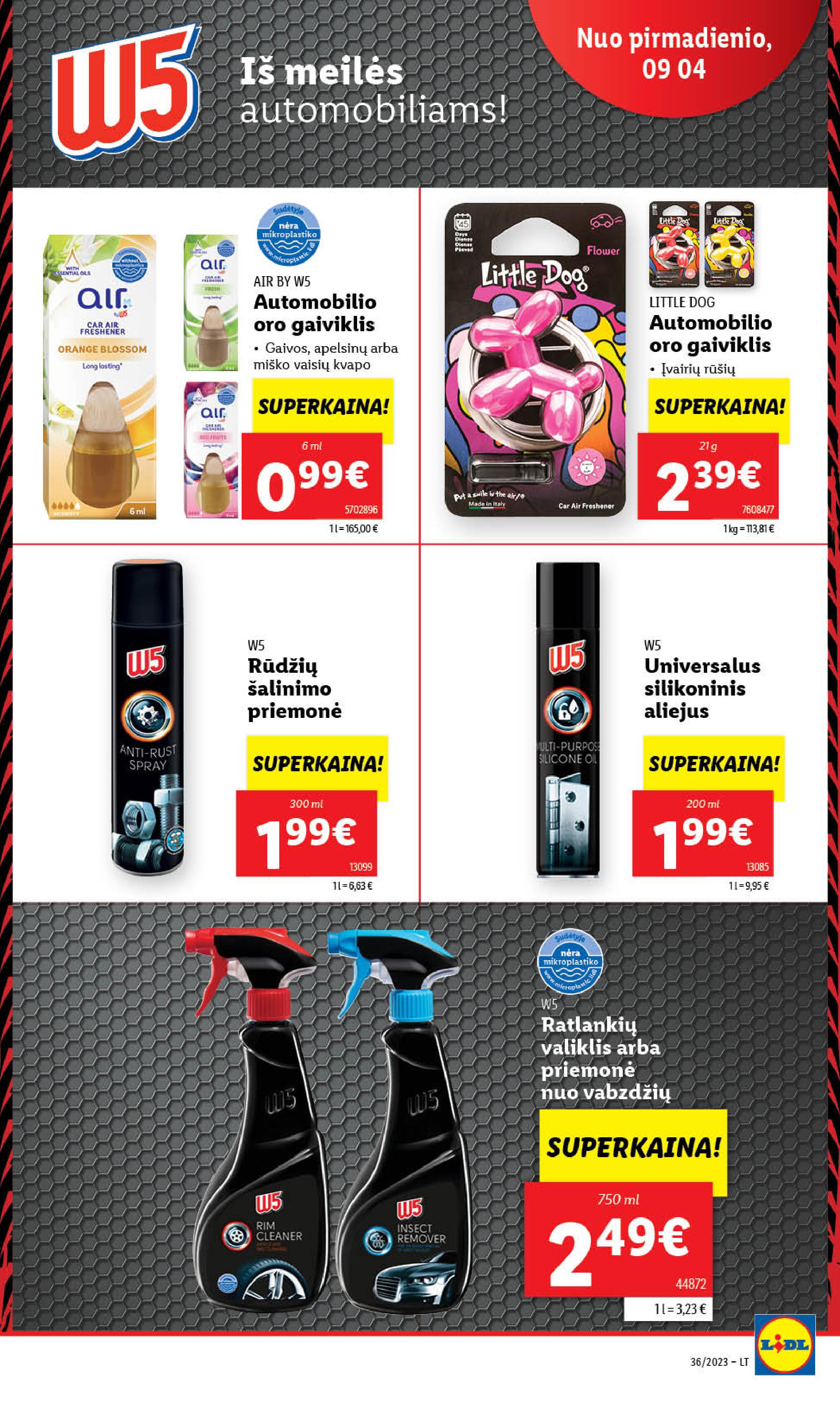Naujausias LIDL kaininis katalogas 2023.09.04 - 2023.09.10