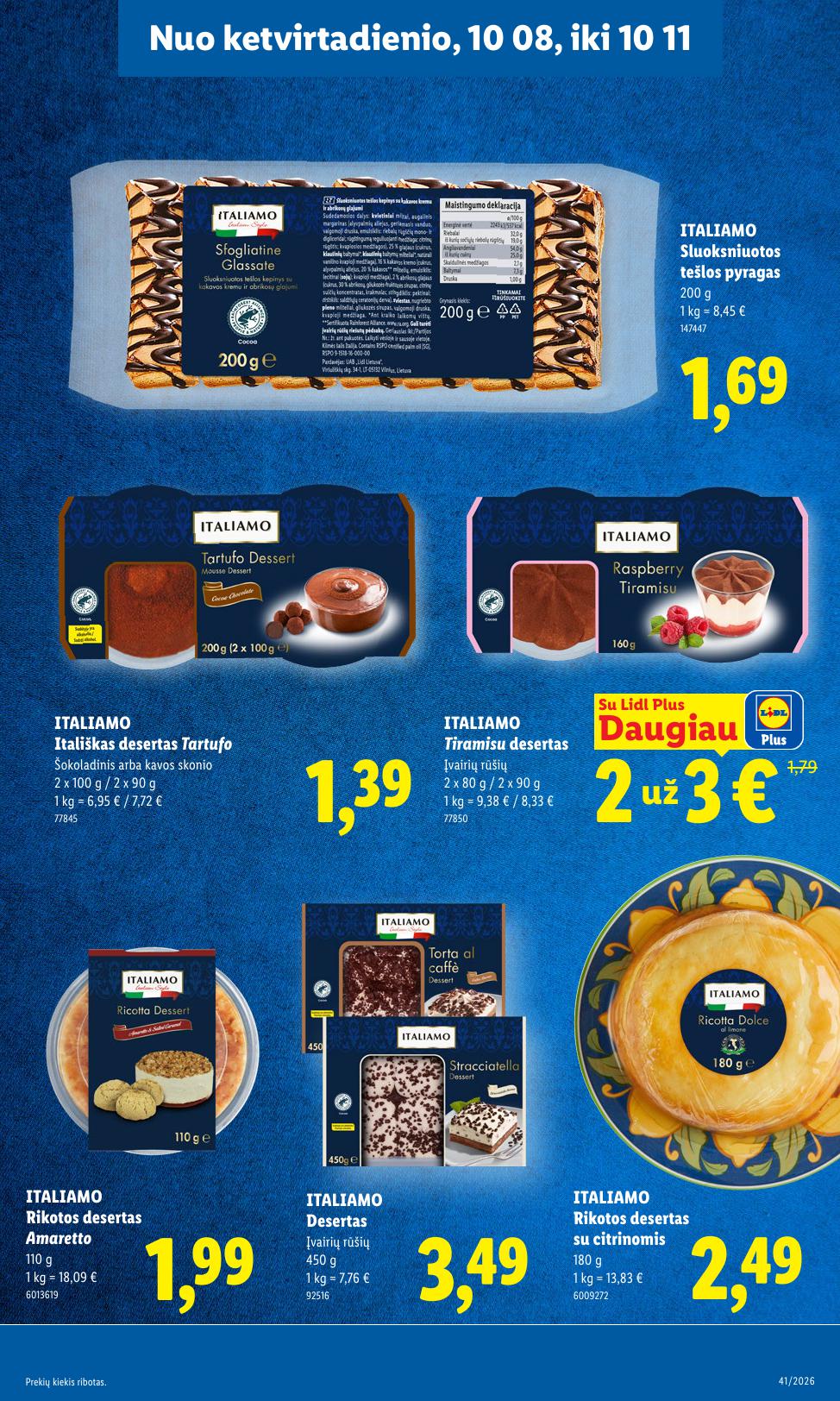 Naujausias LIDL kaininis katalogas 2026.10.05 - 2026.10.11