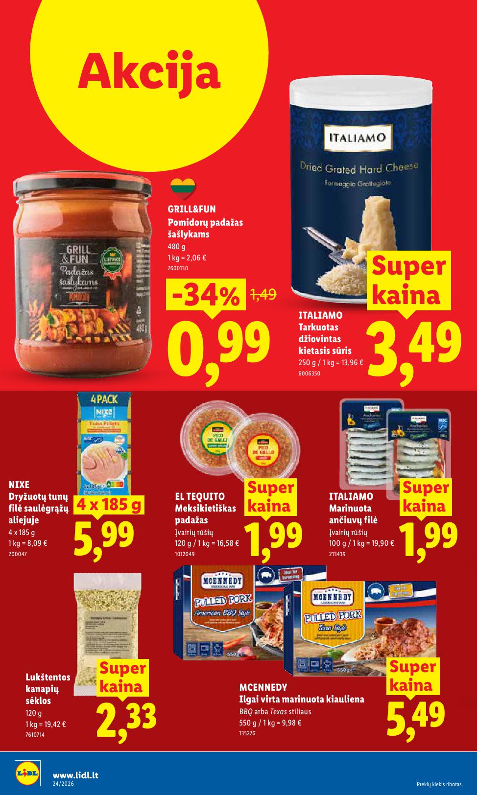 Naujausias LIDL kaininis katalogas 2026.06.08 - 2026.06.14