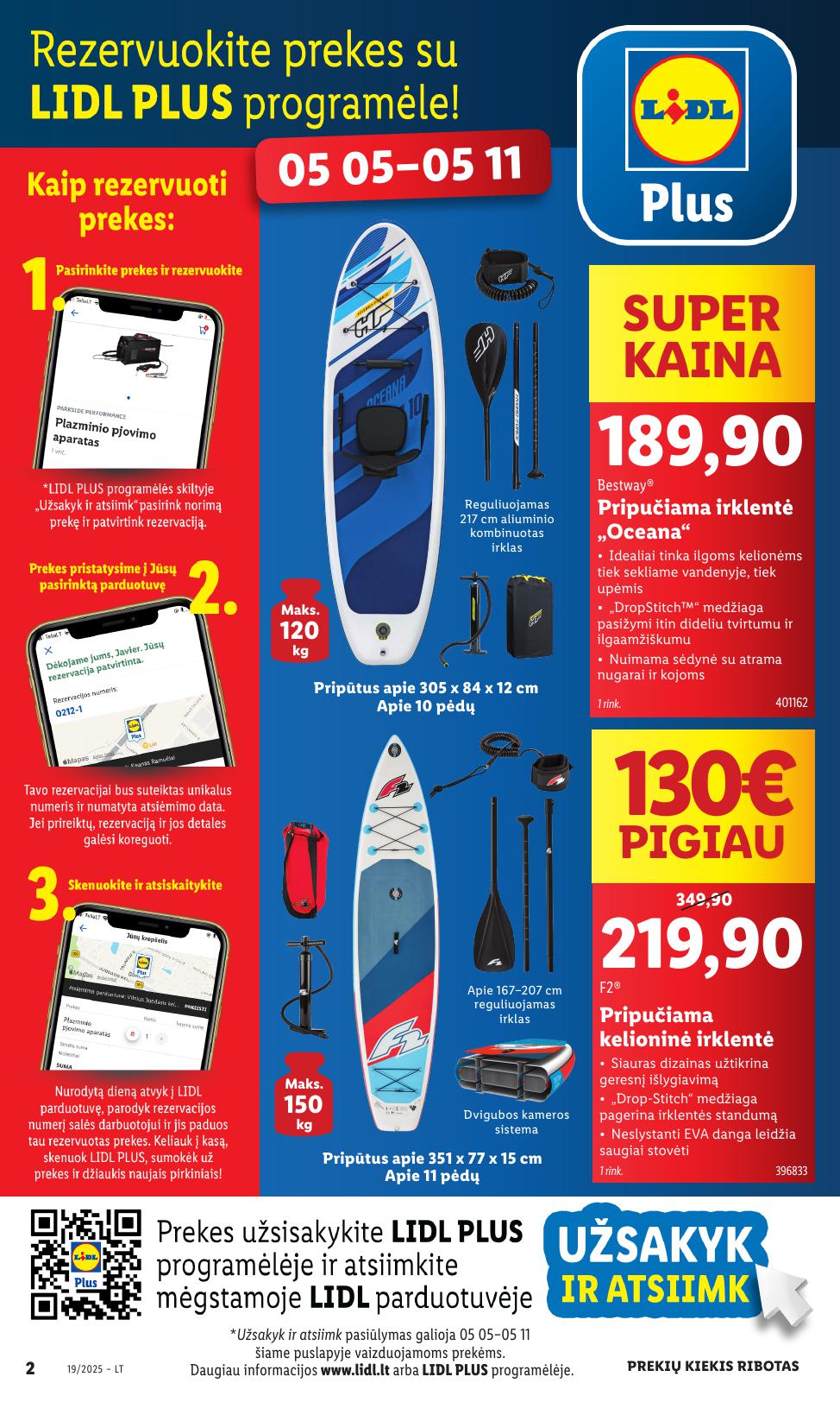 LIDL ne maisto prekių leidinys 2025.05.05 - 2025.05.11