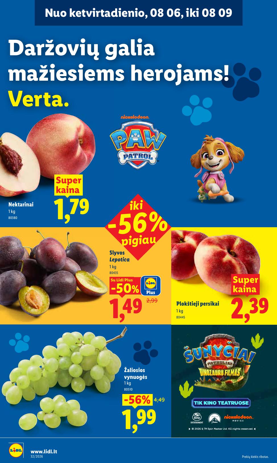 Naujausias LIDL kaininis katalogas 2026.08.03 - 2026.08.09