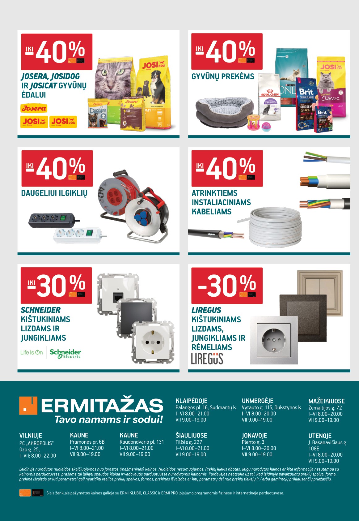 ERMITAŽAS akcijų ir nuolaidų leidinys 2026.04.01 - 2026.05.03