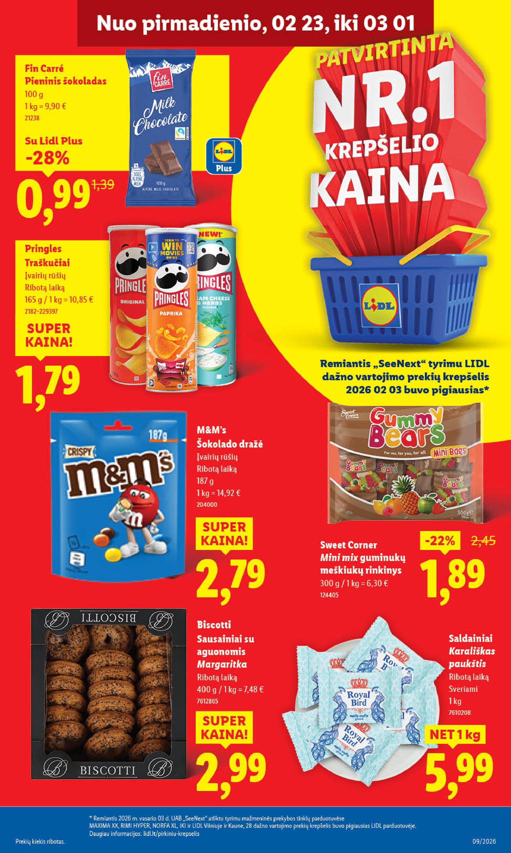 Naujausias LIDL kaininis katalogas 2026.02.23 - 2026.03.01