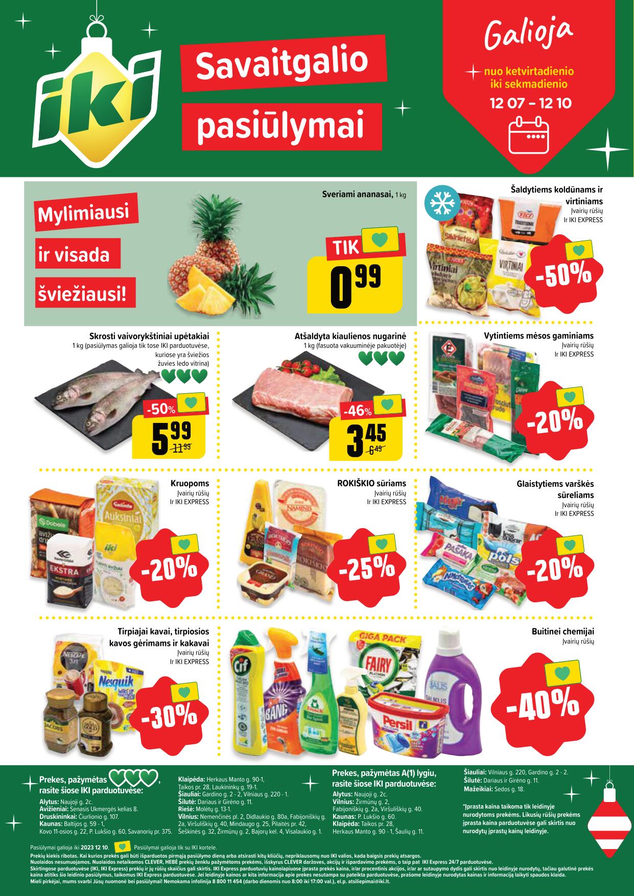 IKI SAVAITĖLĖ akcijų ir nuolaidų leidinys Nr.49 2023.12.04 - 2023.12.10