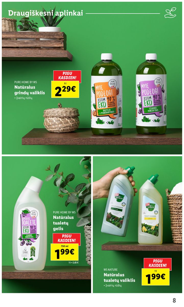 LIDL švaros prekių katalogas "Švaros festivalis" galioja nuo 2023.02.09