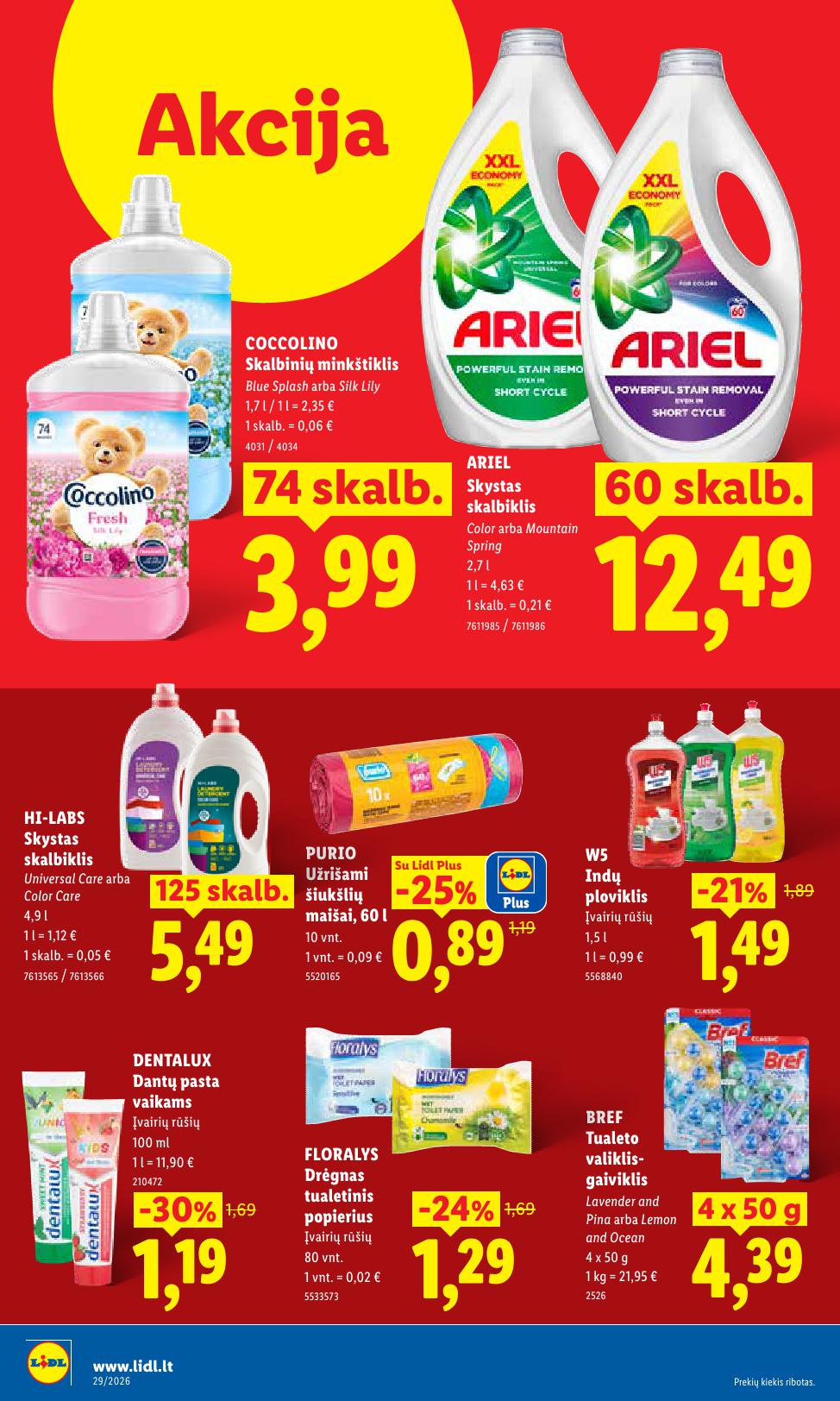Naujausias LIDL kaininis katalogas 2026.07.20 - 2026.07.26