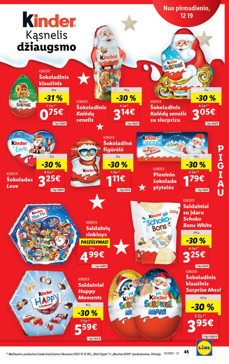 Naujausias LIDL kaininis katalogas 2022.12.19 - 2022.12.25