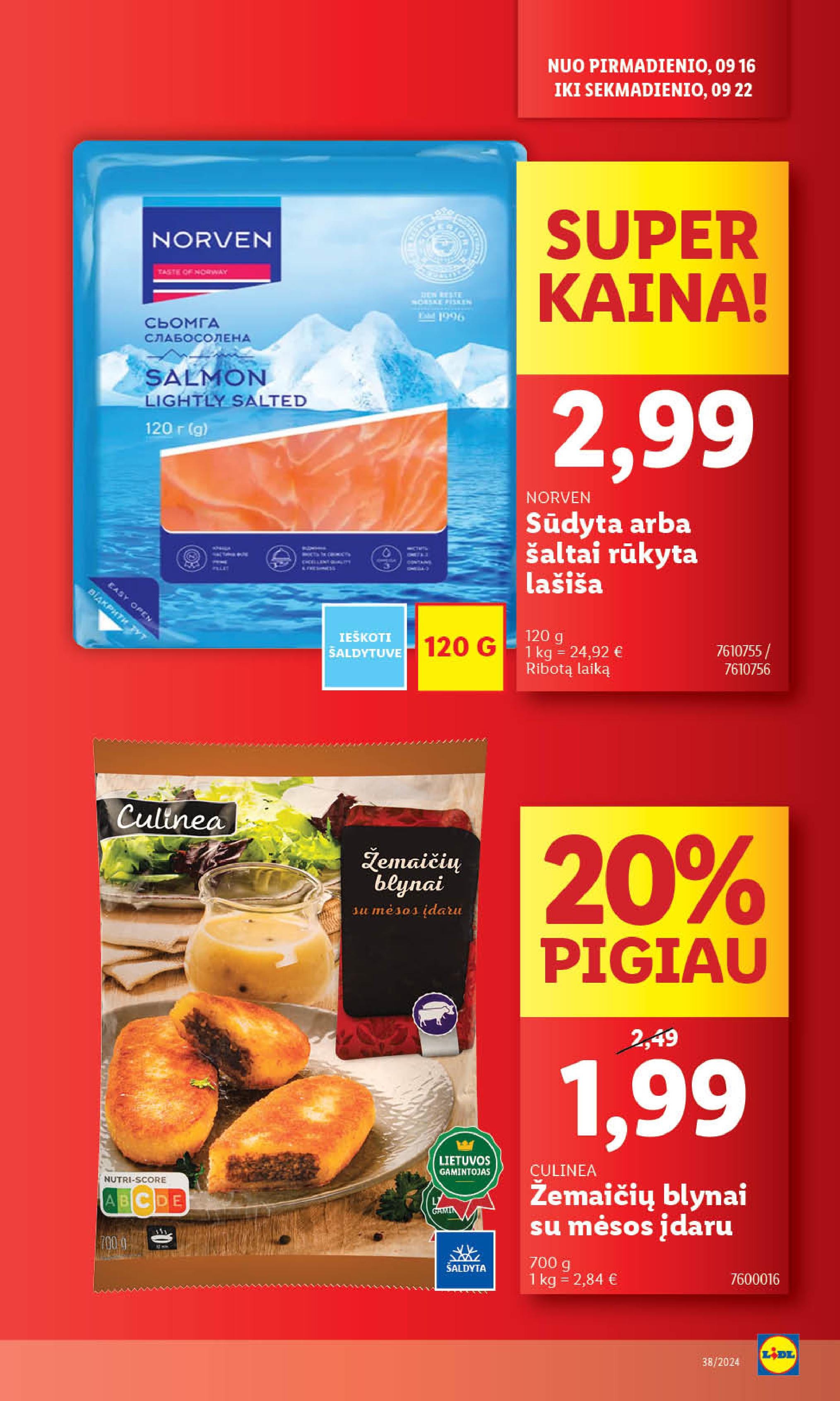Naujausias LIDL kaininis katalogas 2024.09.16 - 2024.09.22
