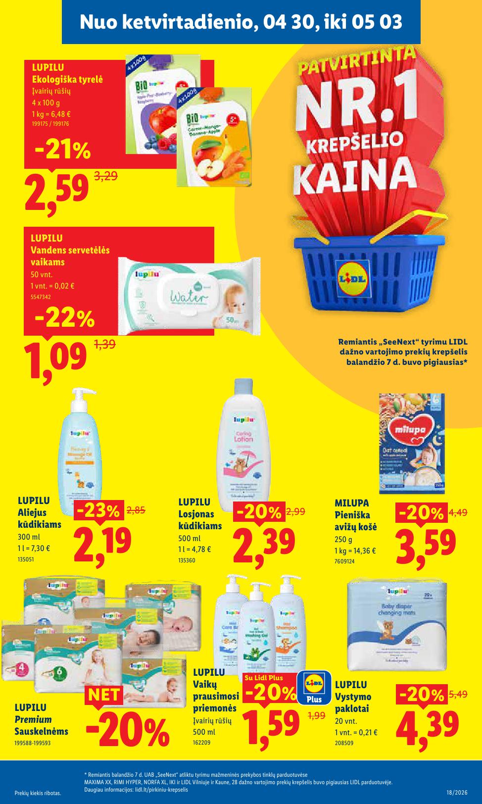 Naujausias LIDL kaininis katalogas 2026.04.27 - 2026.05.03