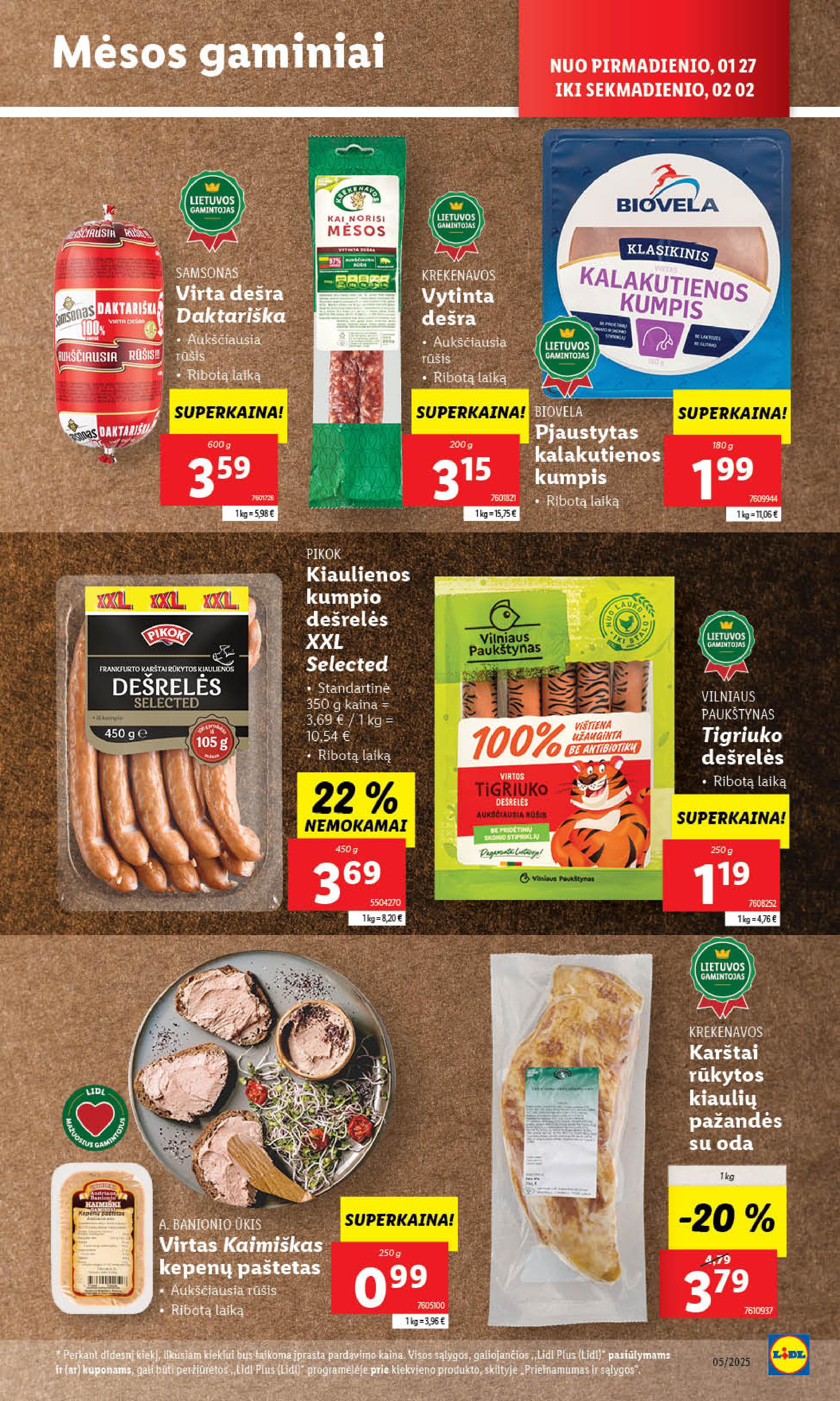 Naujausias LIDL kaininis katalogas 2025.01.27 - 2025.02.02