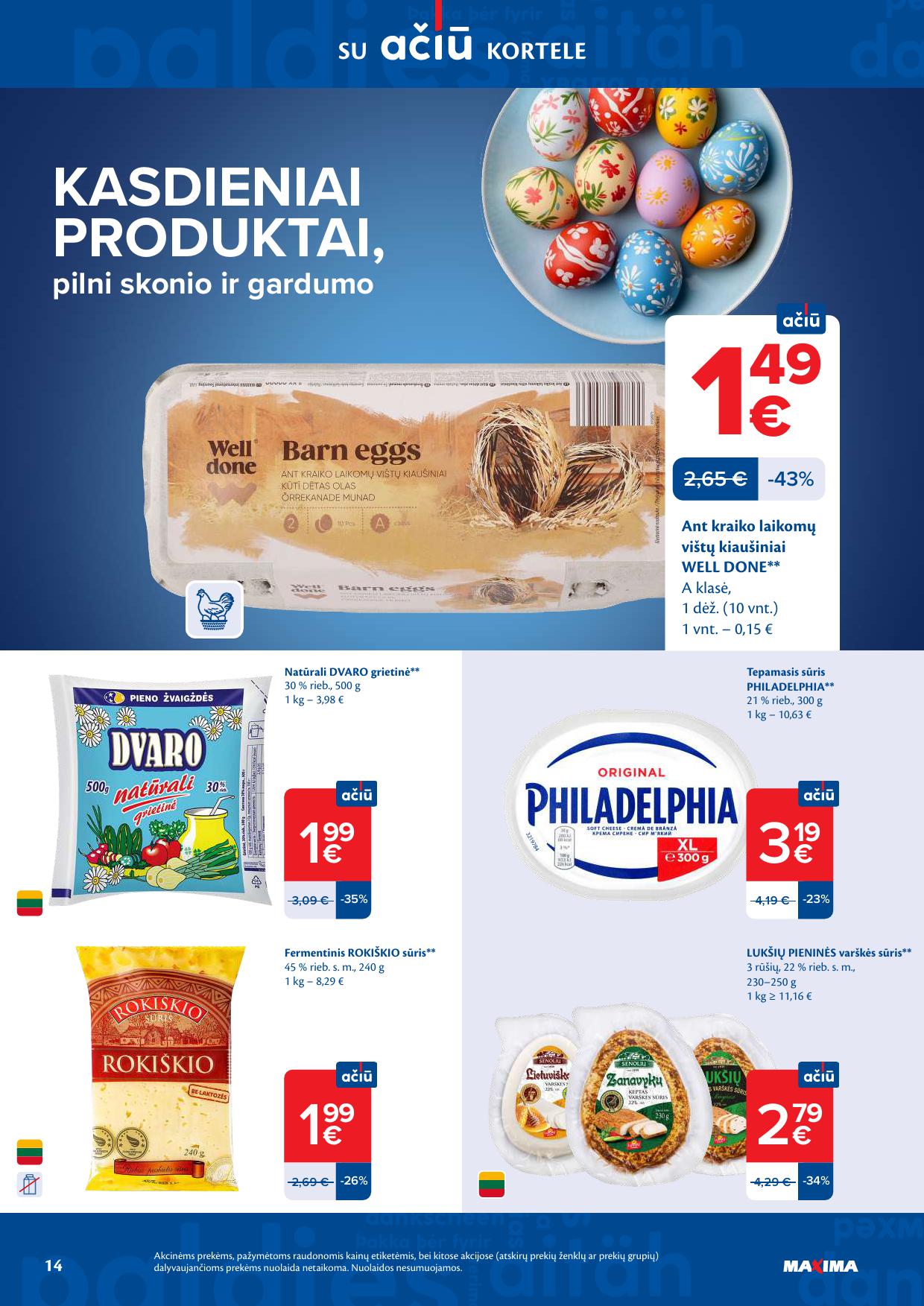 Naujausias MAXIMA kaininis katalogas 2026.03.31 - 2026.04.06