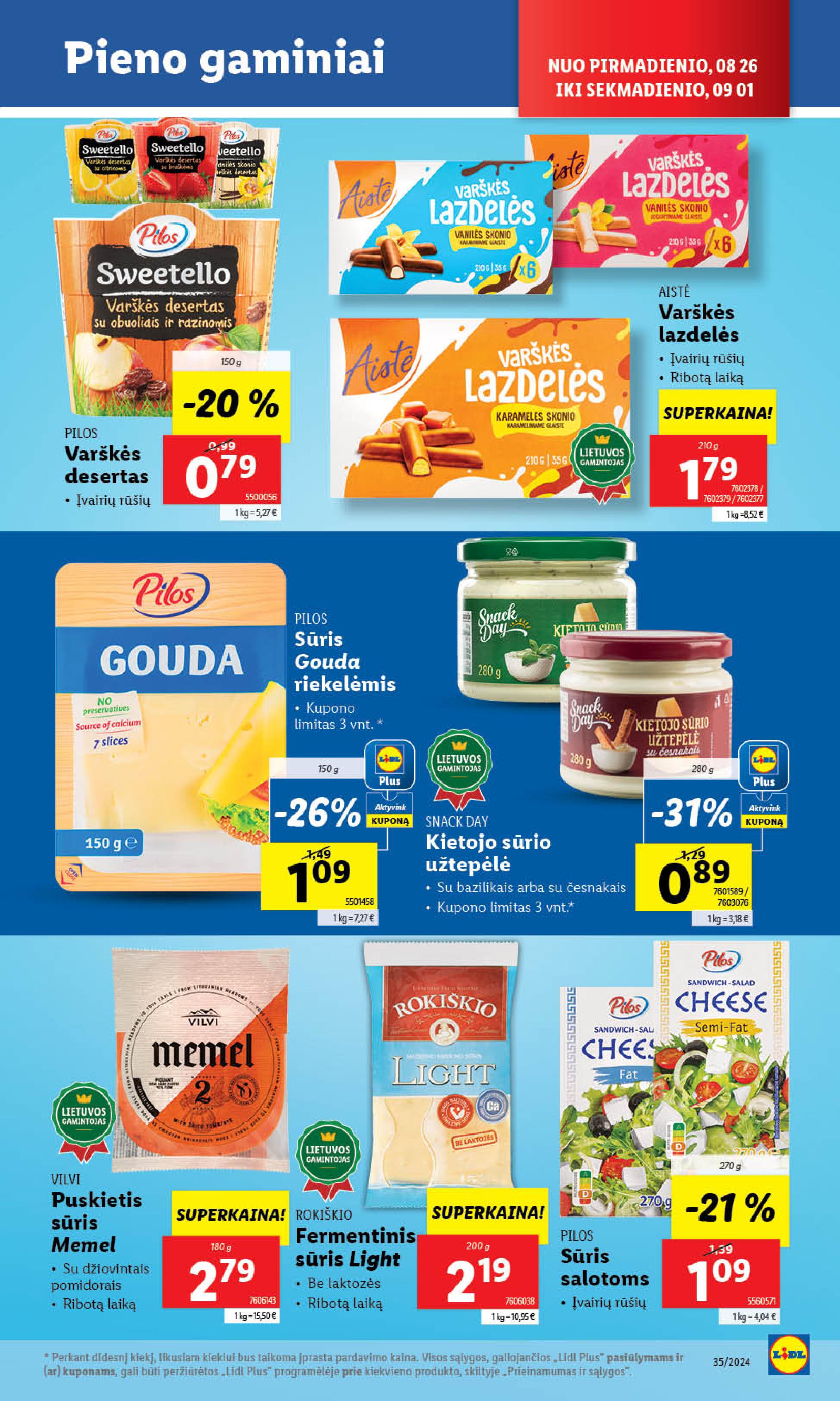 Naujausias LIDL kaininis katalogas 2024.08.26 - 2024.09.01