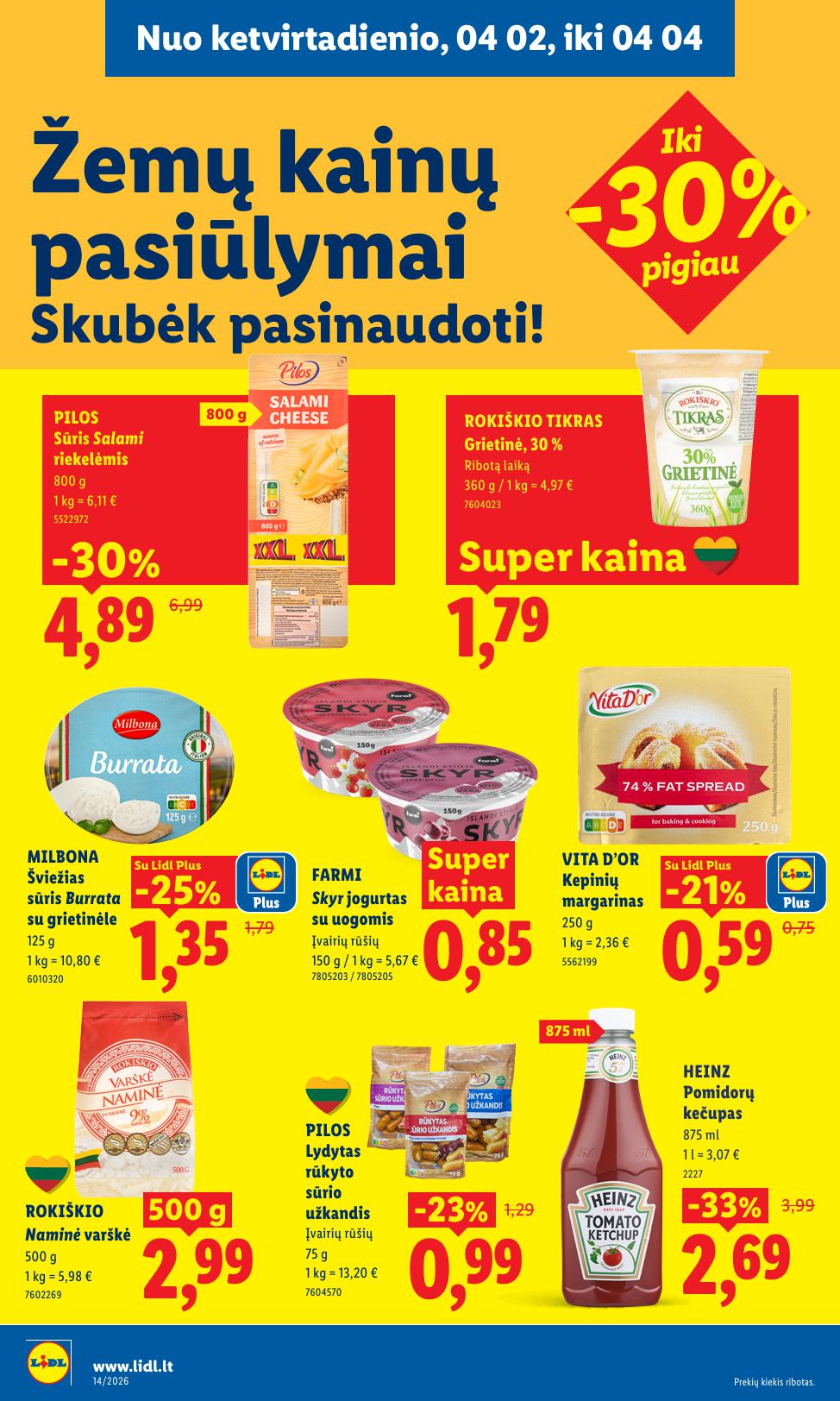 Naujausias LIDL kaininis katalogas 2026.03.30 - 2026.04.04