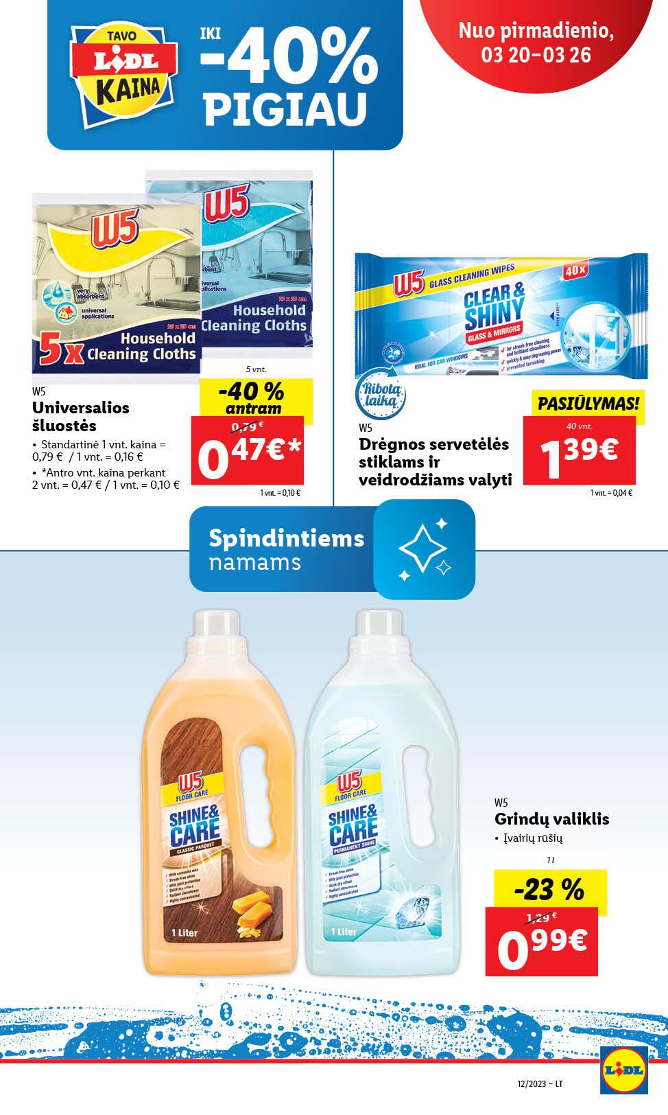 Naujausias LIDL kaininis katalogas 2023.03.20 - 2023.03.26