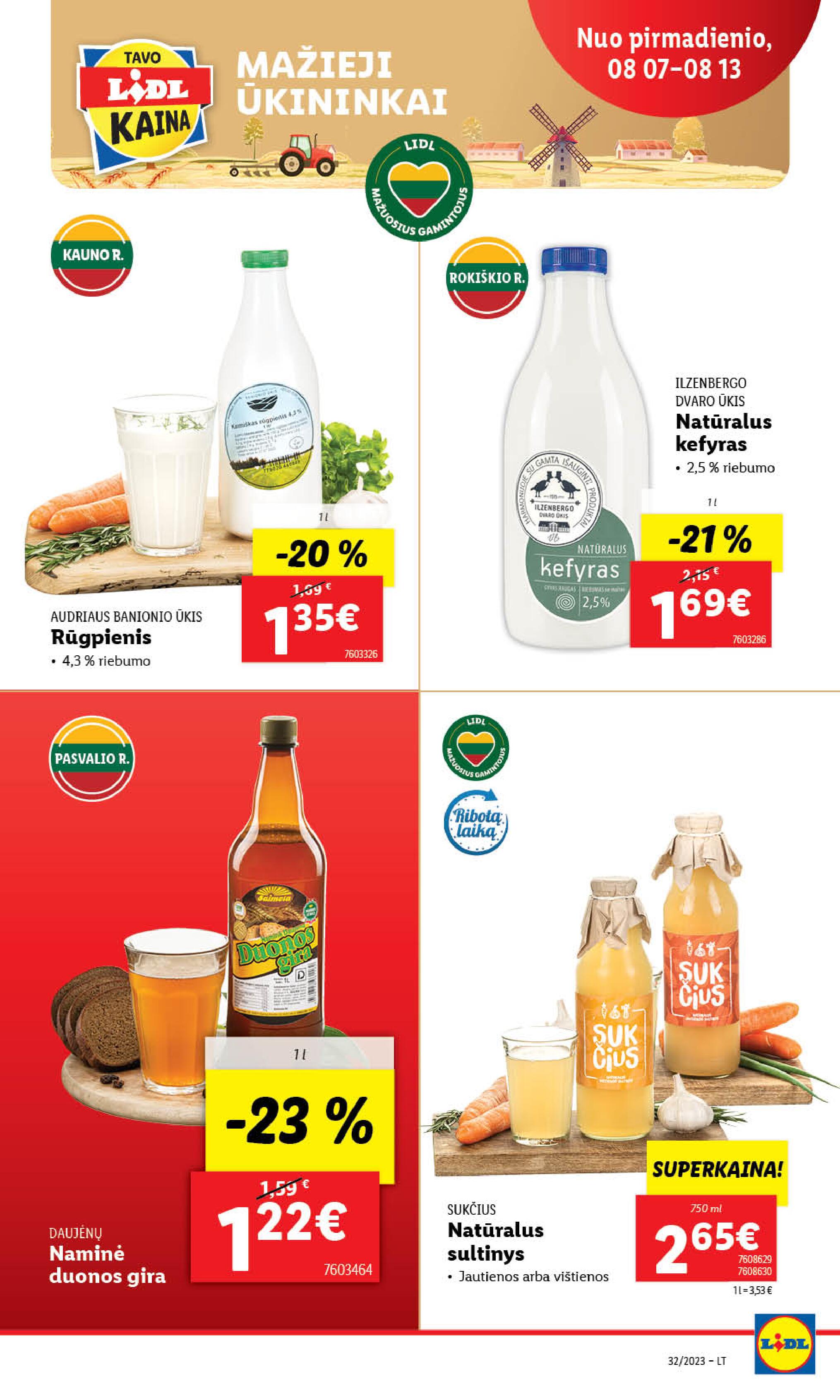 Naujausias LIDL kaininis katalogas 2023.08.07 - 2023.08.13