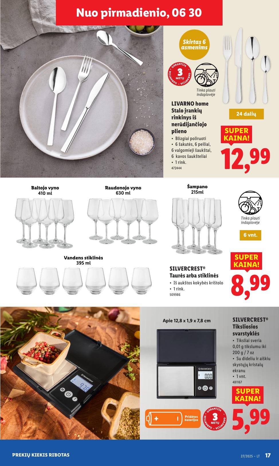 LIDL ne maisto prekių leidinys 2025.06.30 - 2025.07.06