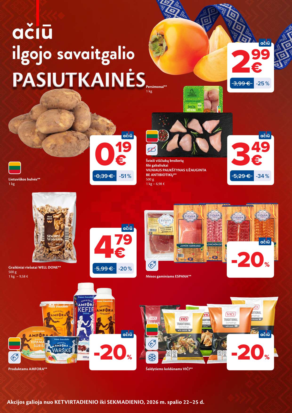 MAXIMA akcijų ir nuolaidų leidinys Nr.43 2026.10.20 - 2026.10.26