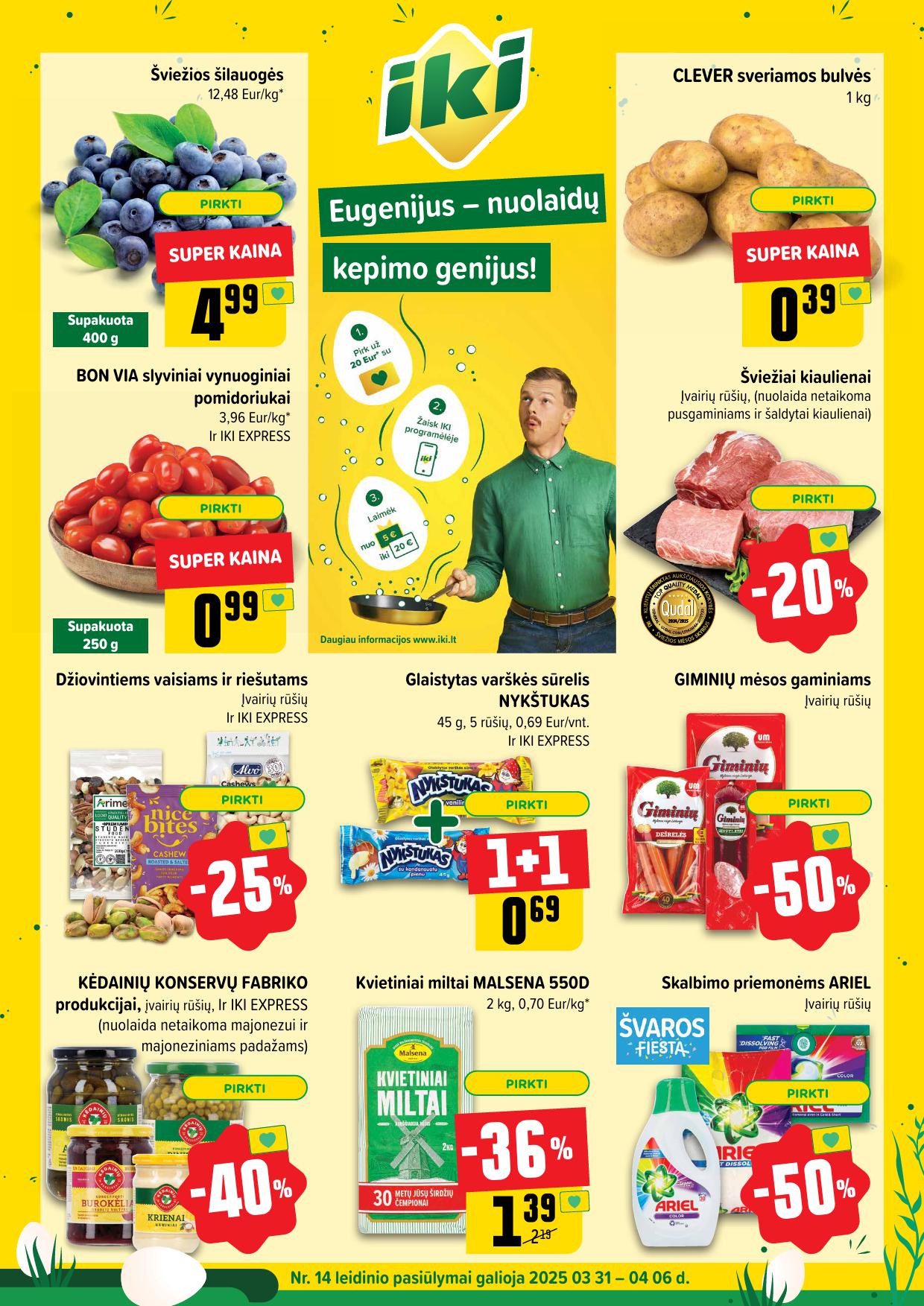 Naujausias IKI kaininis katalogas 2025.03.31 - 2025.04.06