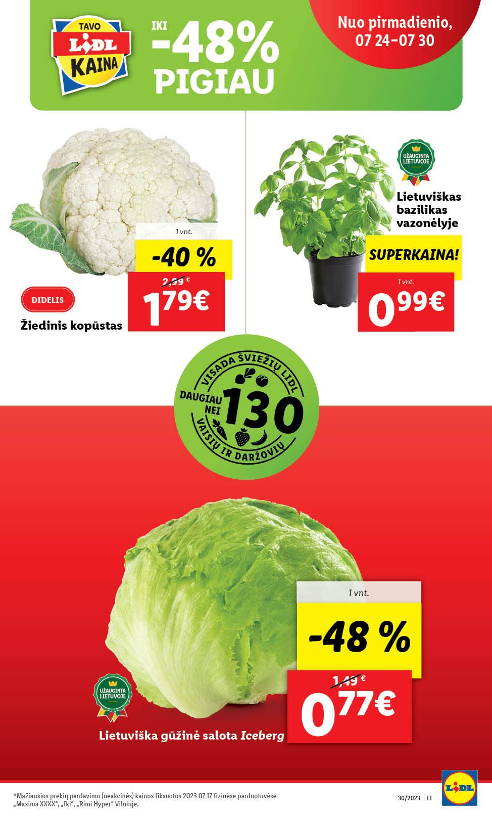 Naujausias LIDL kaininis katalogas 2023.07.24 - 2023.07.30