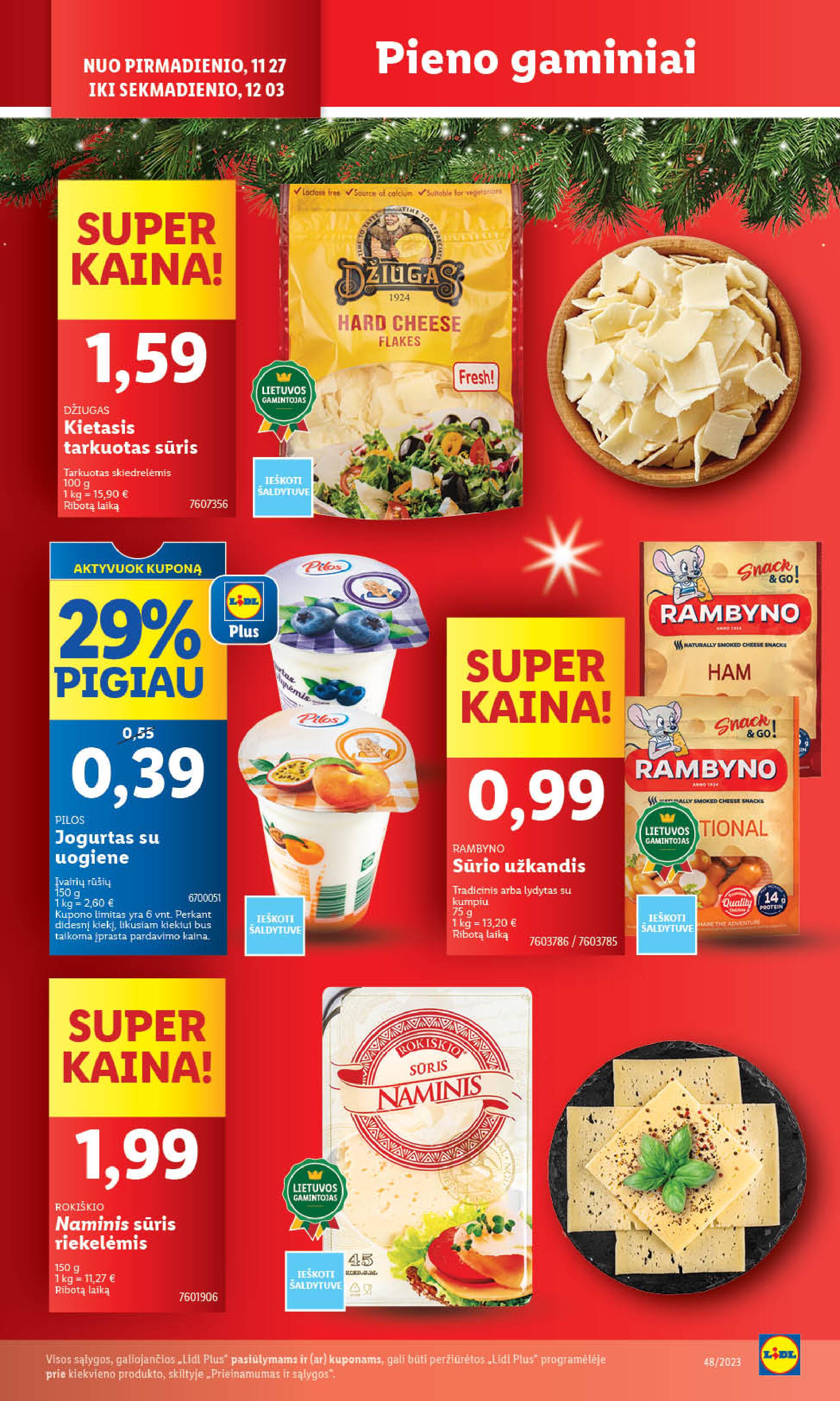 LIDL maisto prekių leidinukas nuo ketvirtadienio 11.30 - 12.03