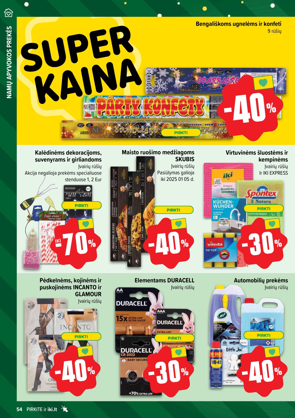 Naujausias IKI kaininis katalogas 2024.12.23 - 2024.12.29