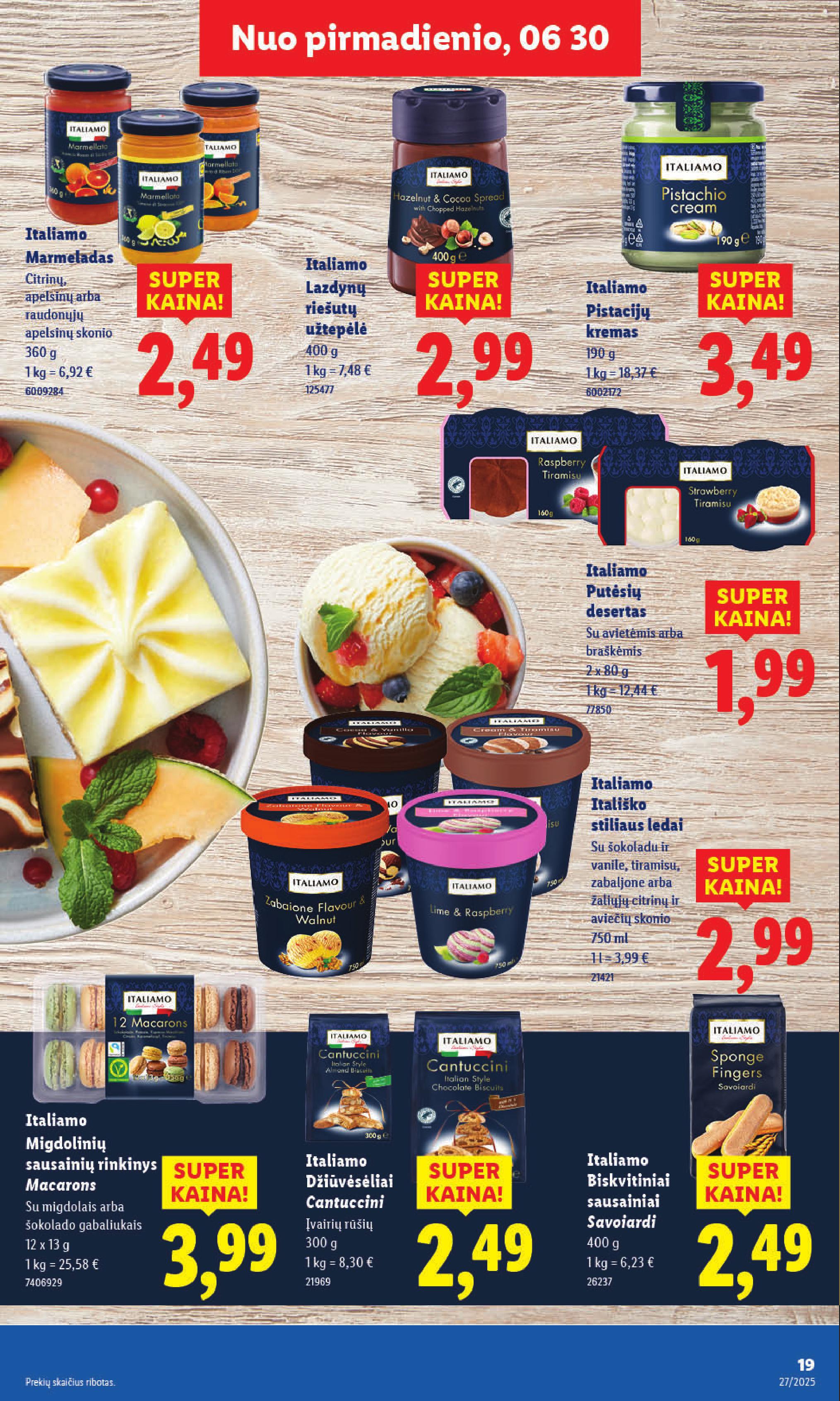 Naujausias LIDL kaininis katalogas 2025.06.30 - 2025.07.06