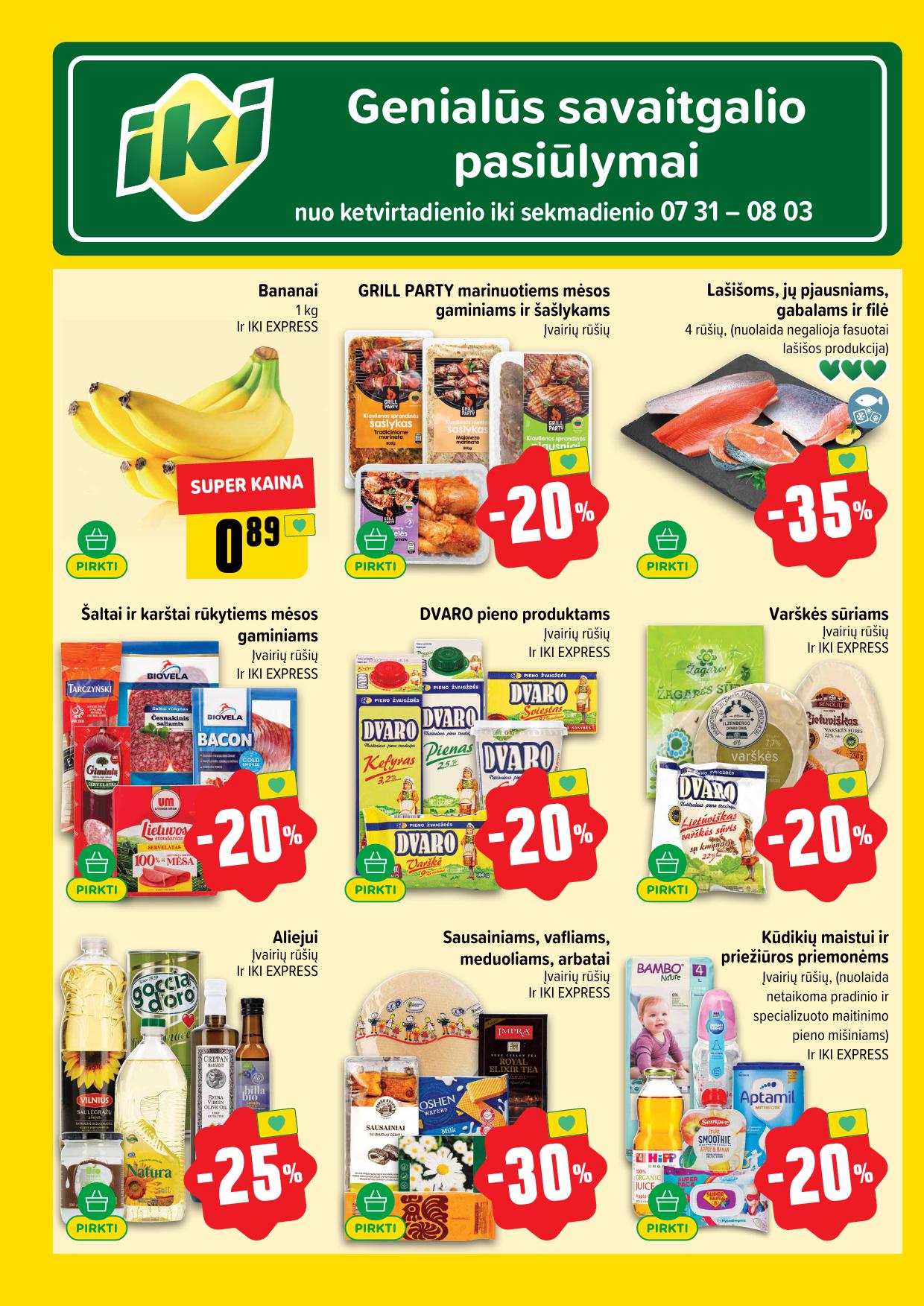 IKI SAVAITĖLĖ akcijų ir nuolaidų leidinys Nr.31 2025.07.28 - 2025.08.03