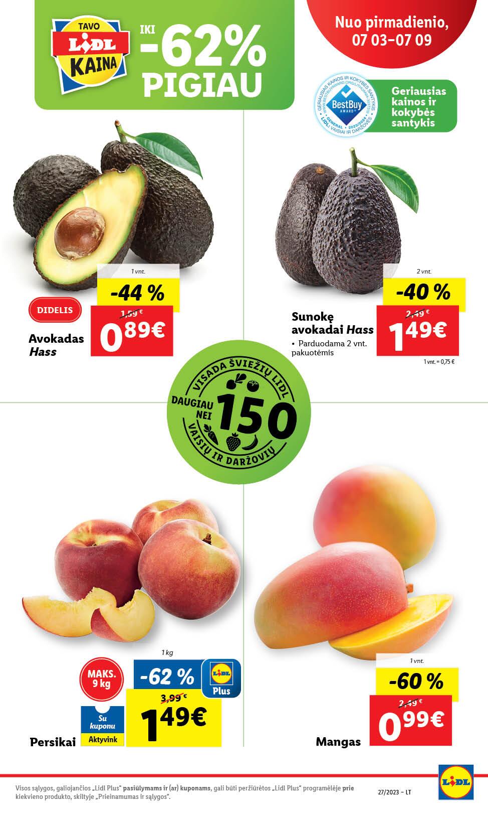 Naujausias LIDL kaininis katalogas 2023.07.03 - 2023.07.09