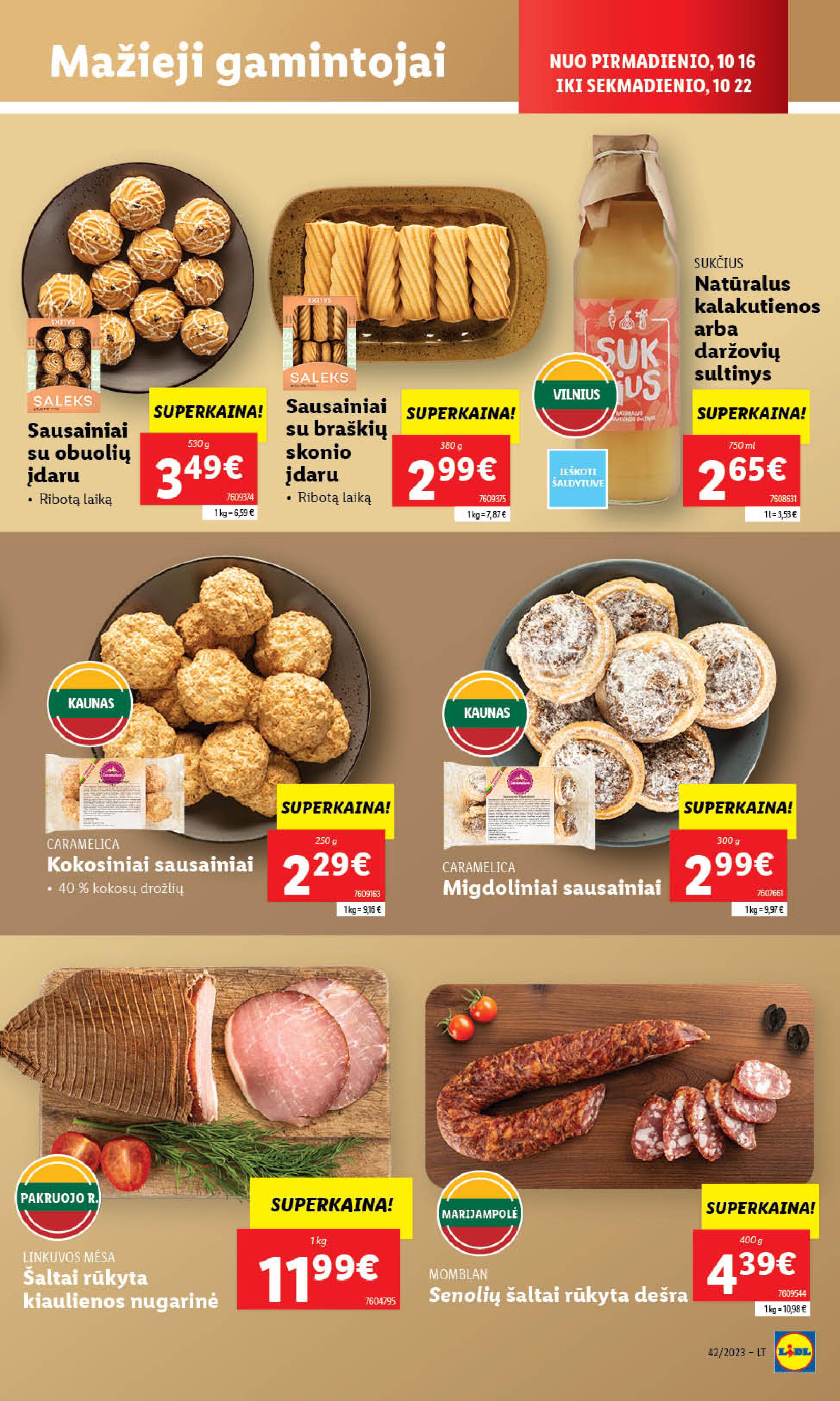 Naujausias LIDL kaininis katalogas 2023.10.16 - 2023.10.22