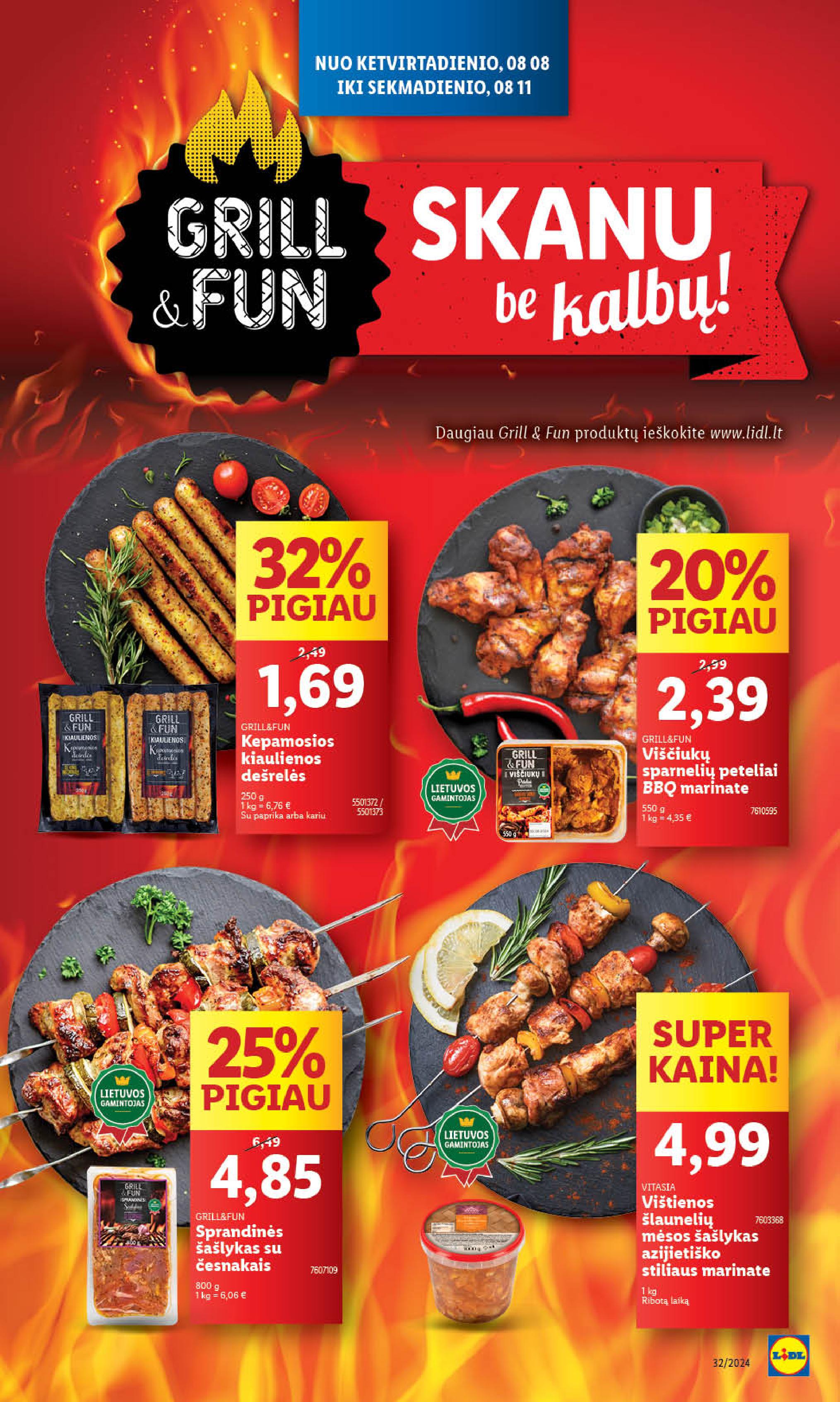 Naujausias LIDL kaininis katalogas 2024.08.05 - 2024.08.11