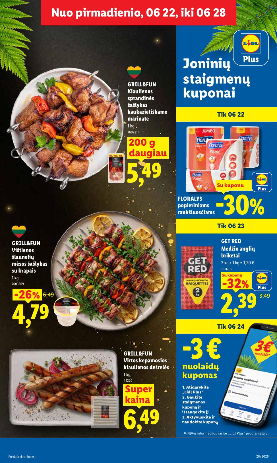 Naujausias LIDL kaininis katalogas 2026.06.22 - 2026.06.28