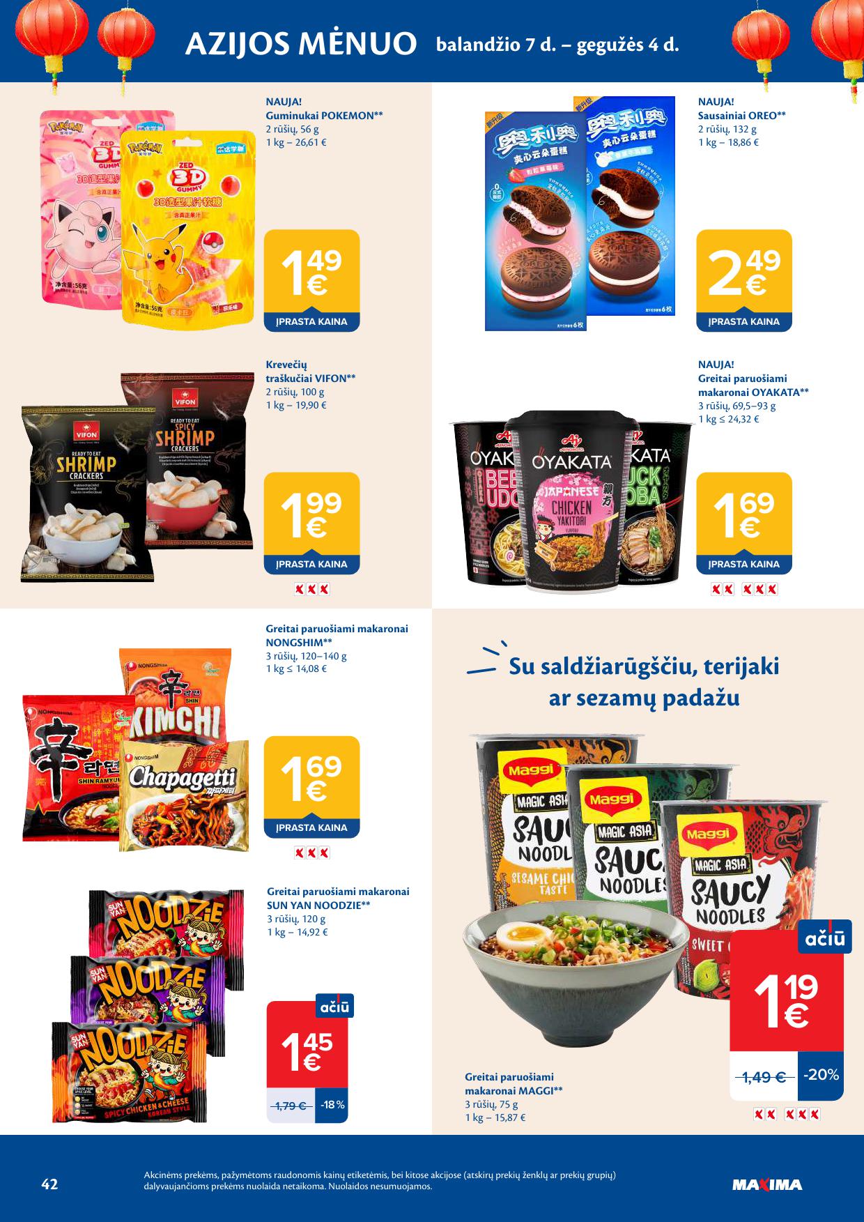 Naujausias MAXIMA kaininis katalogas 2026.04.21 - 2026.04.27