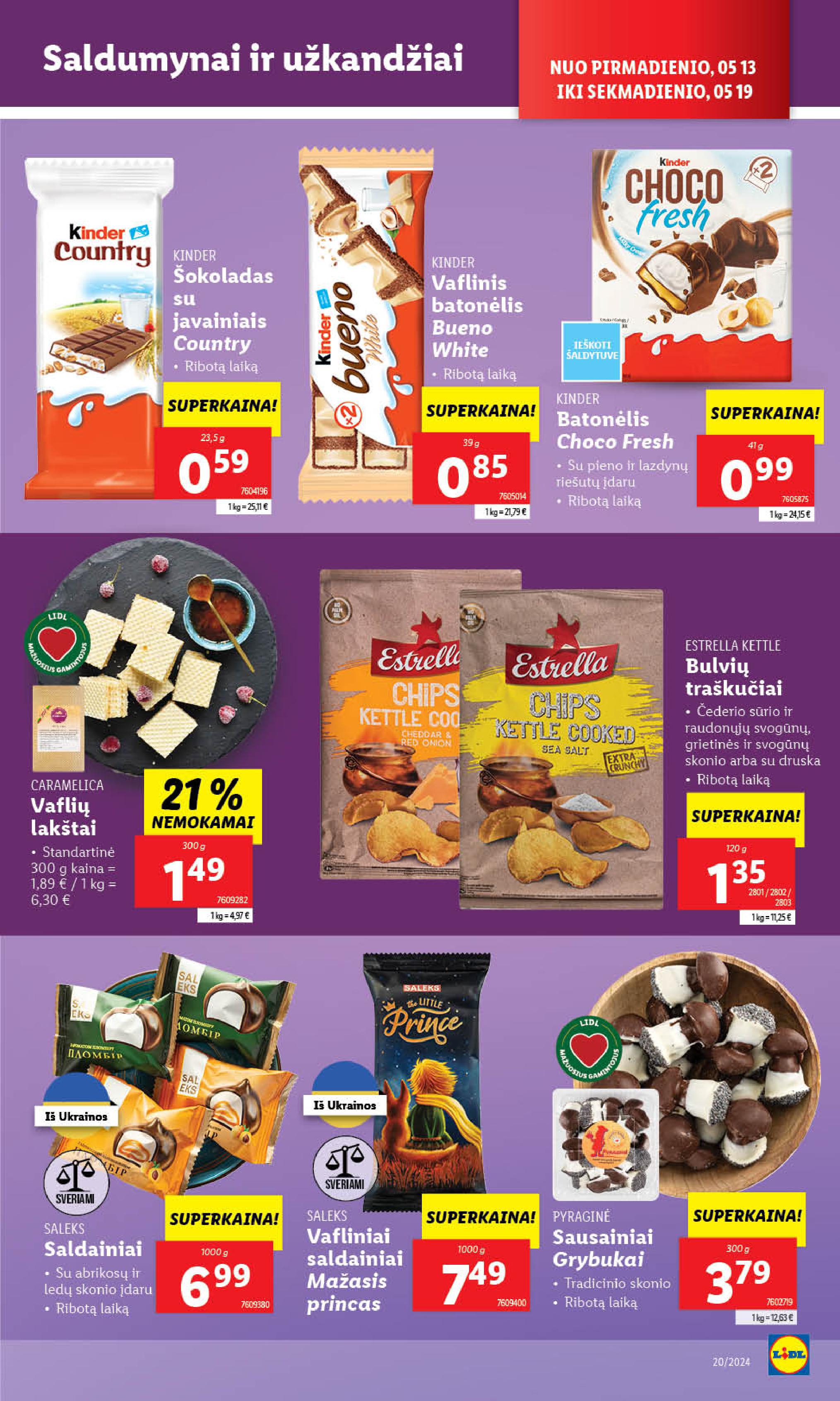 Naujausias LIDL kaininis katalogas 2024.05.13 - 2024.05.19