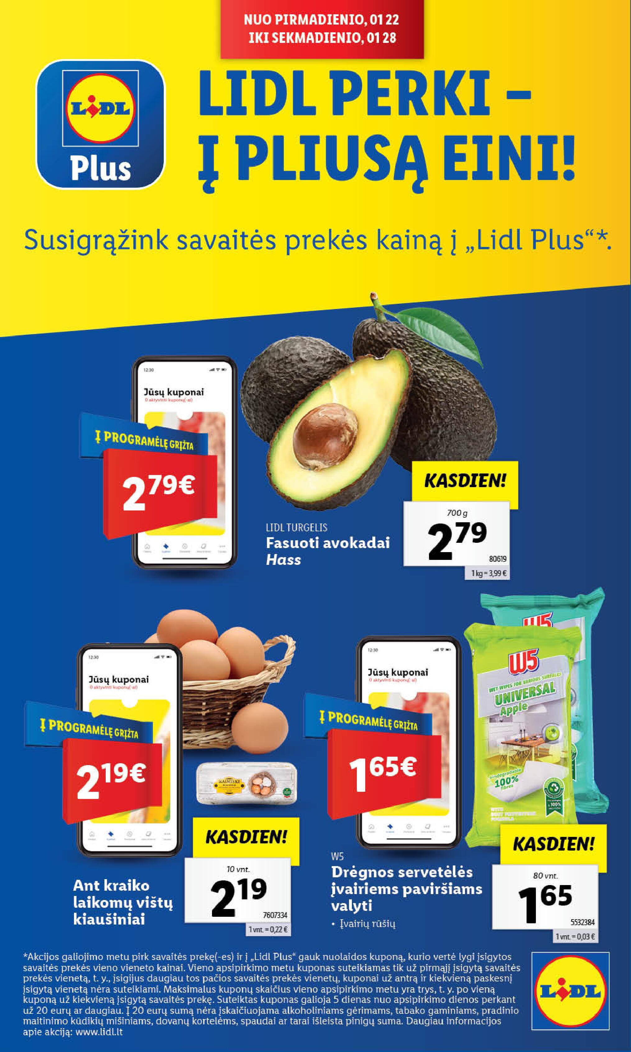 Naujausias LIDL kaininis katalogas 2024.01.22 - 2024.01.28