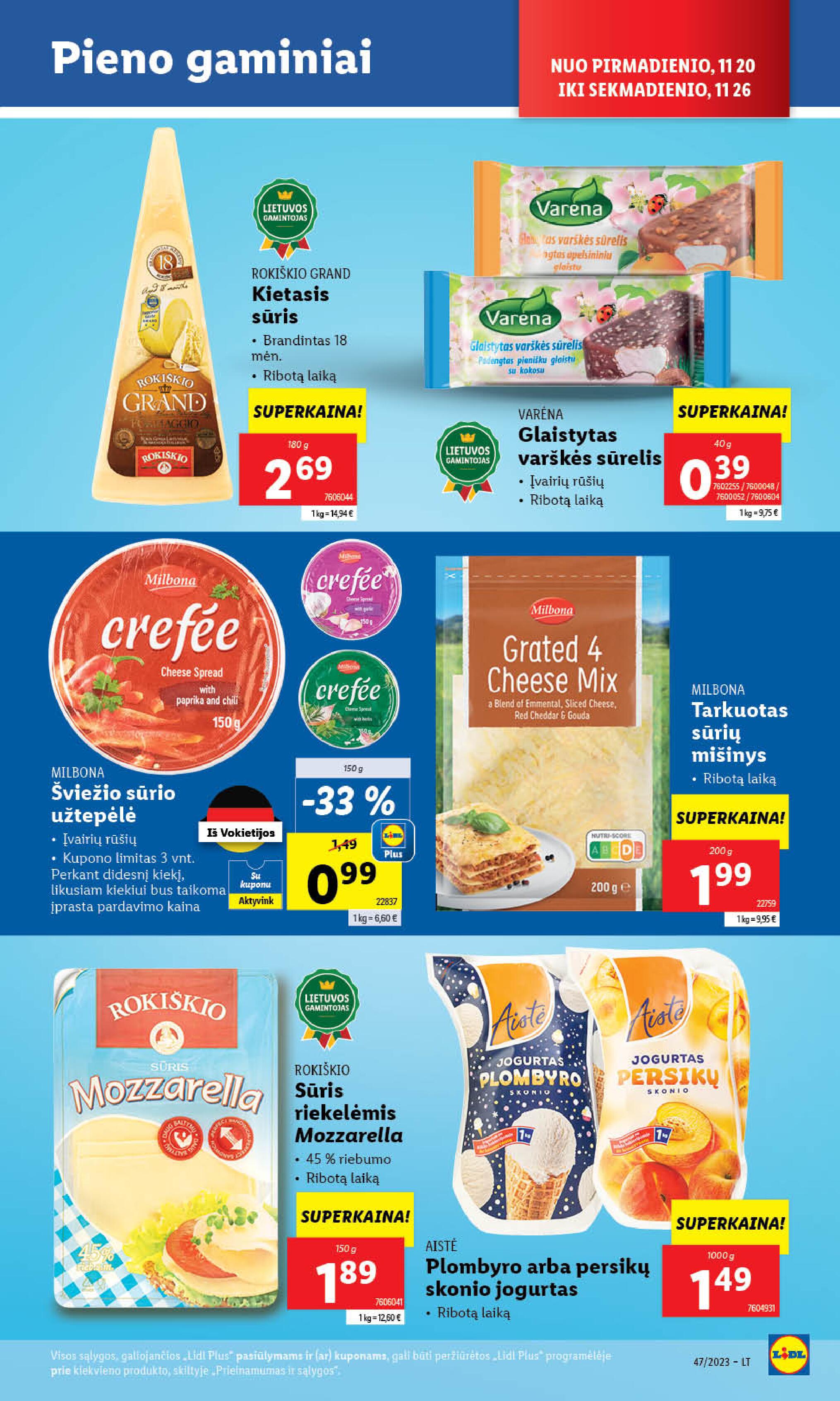 Naujausias LIDL kaininis katalogas 2023.11.20 - 2023.11.26