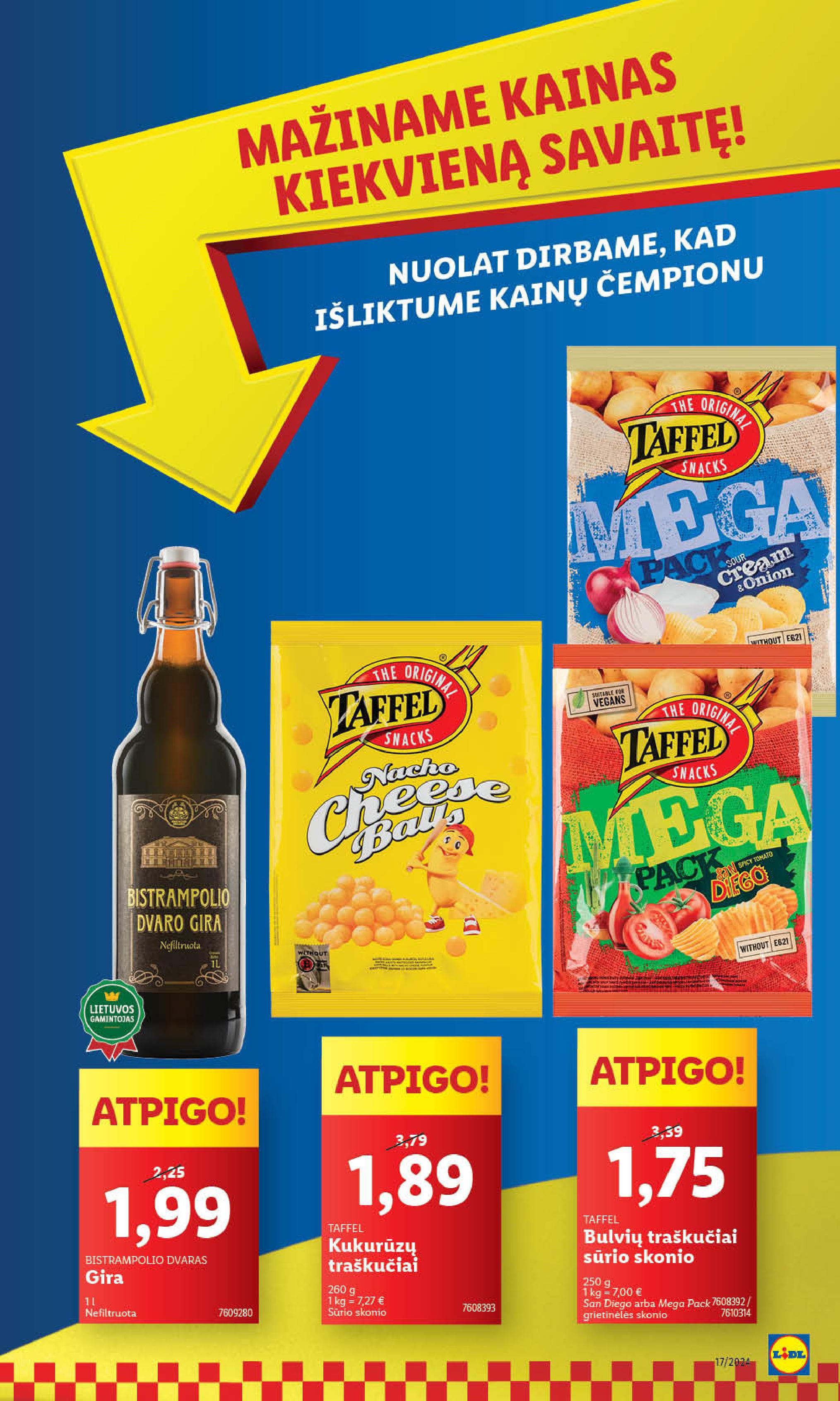 Naujausias LIDL kaininis katalogas 2024.04.22 - 2024.04.28