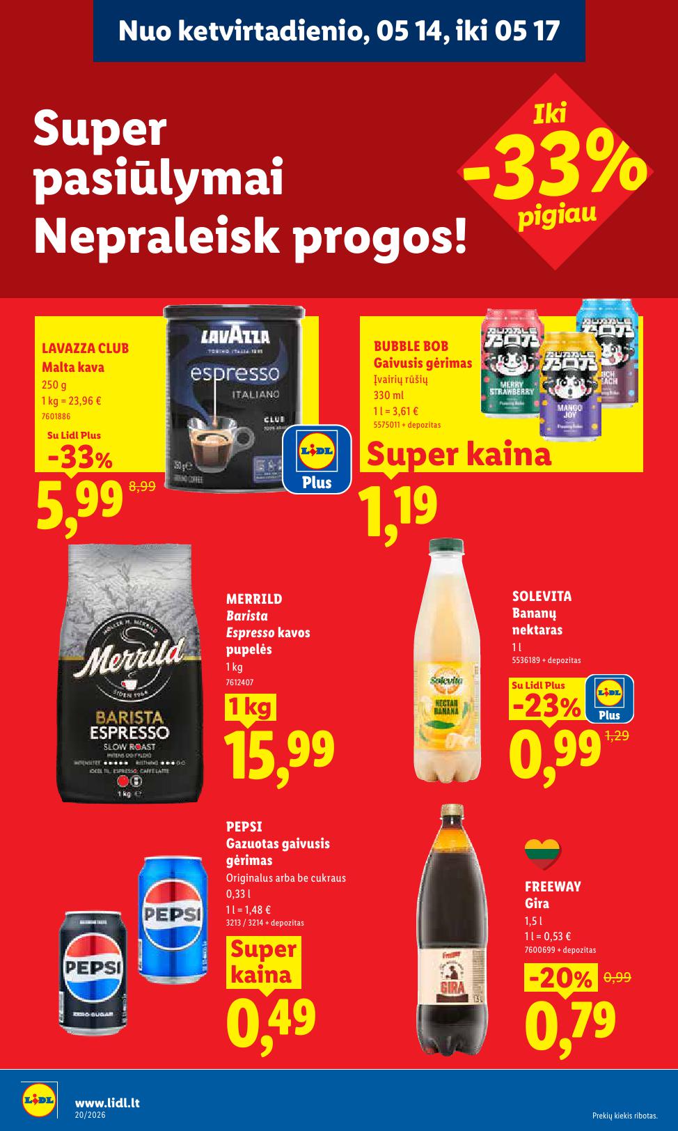 LIDL akcijų ir nuolaidų leidinys 2026.05.11 - 2026.05.17